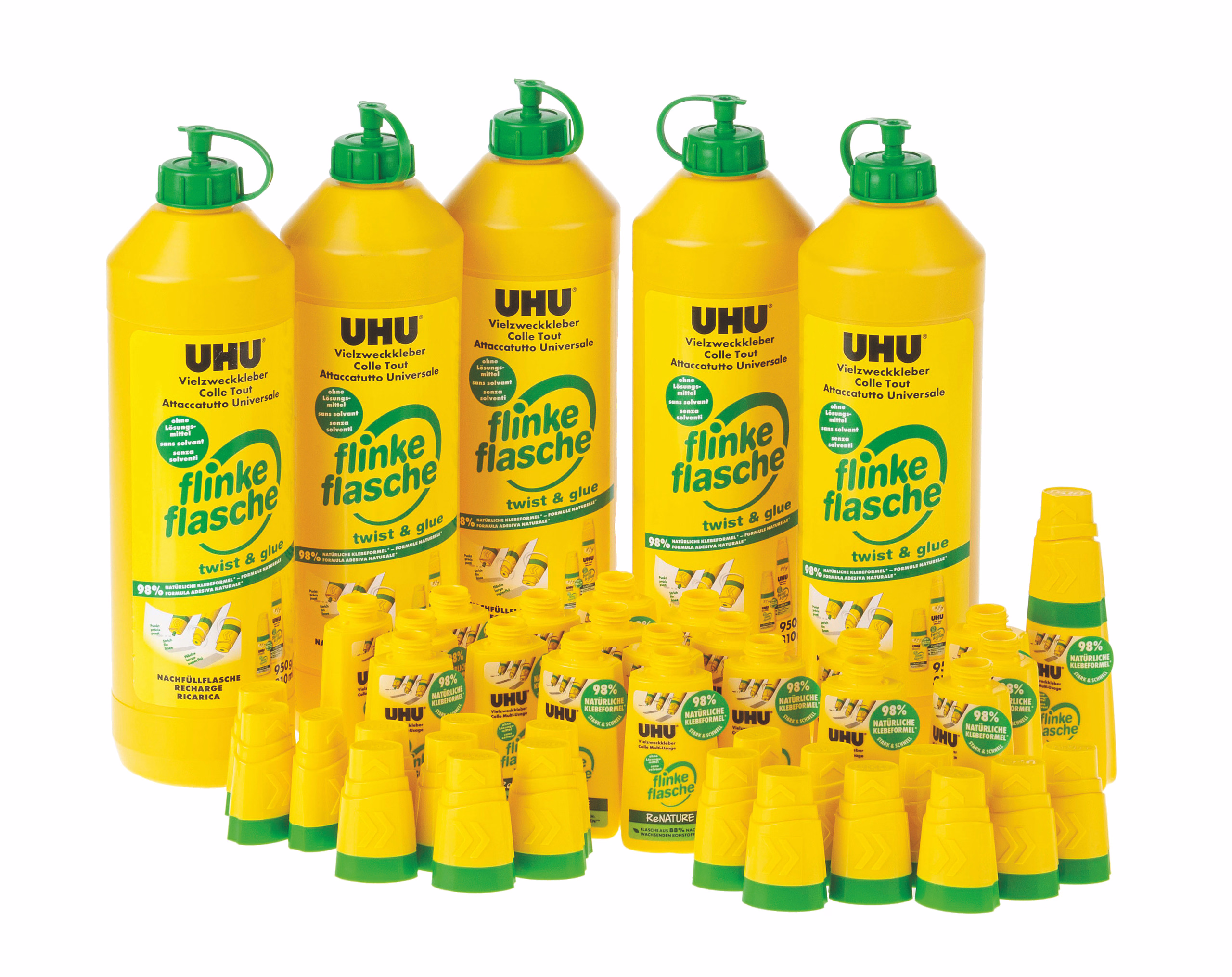 Lote escolar de cola UHU infantil (5 x 950 g)