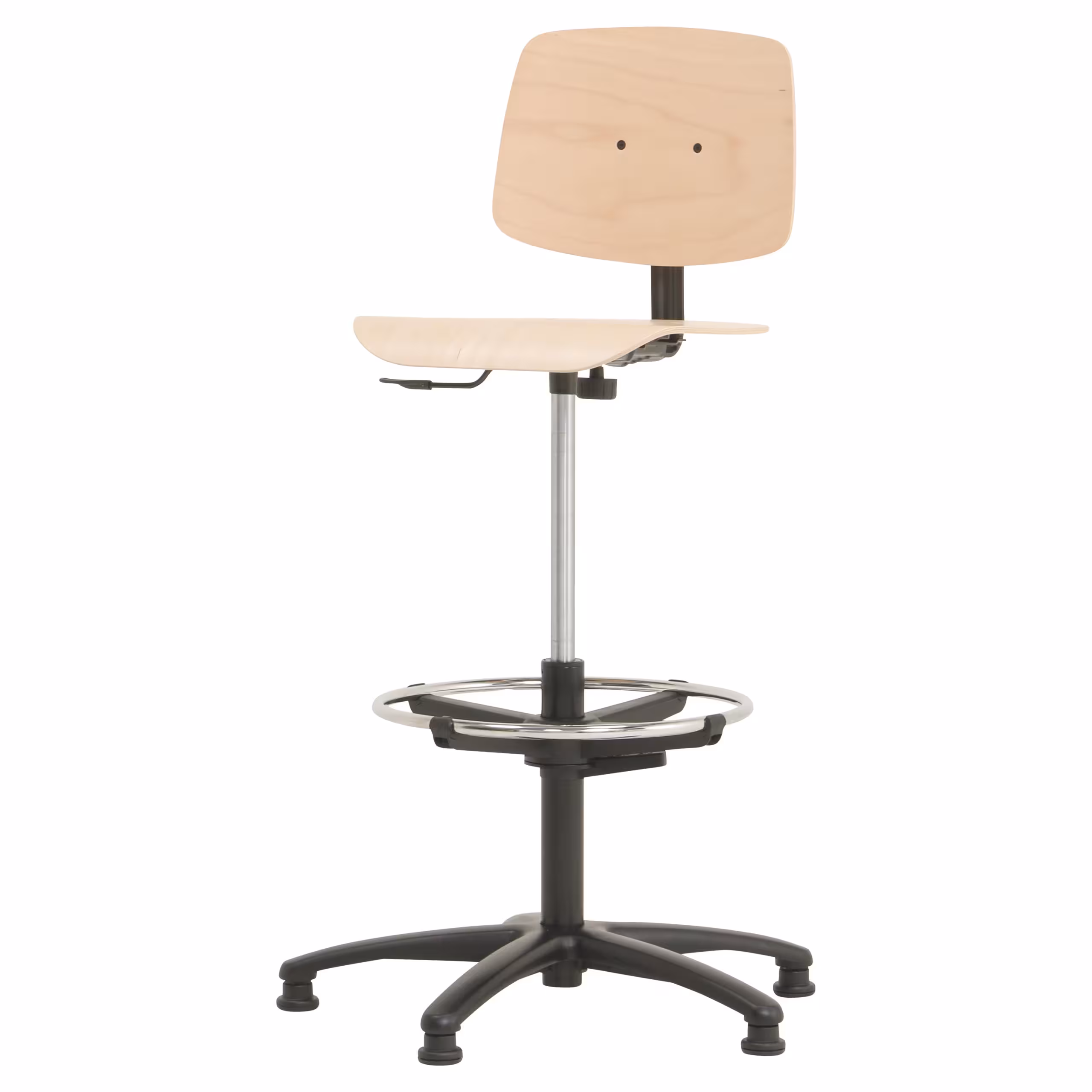 .Hoge Werkstoel Met Voetenring