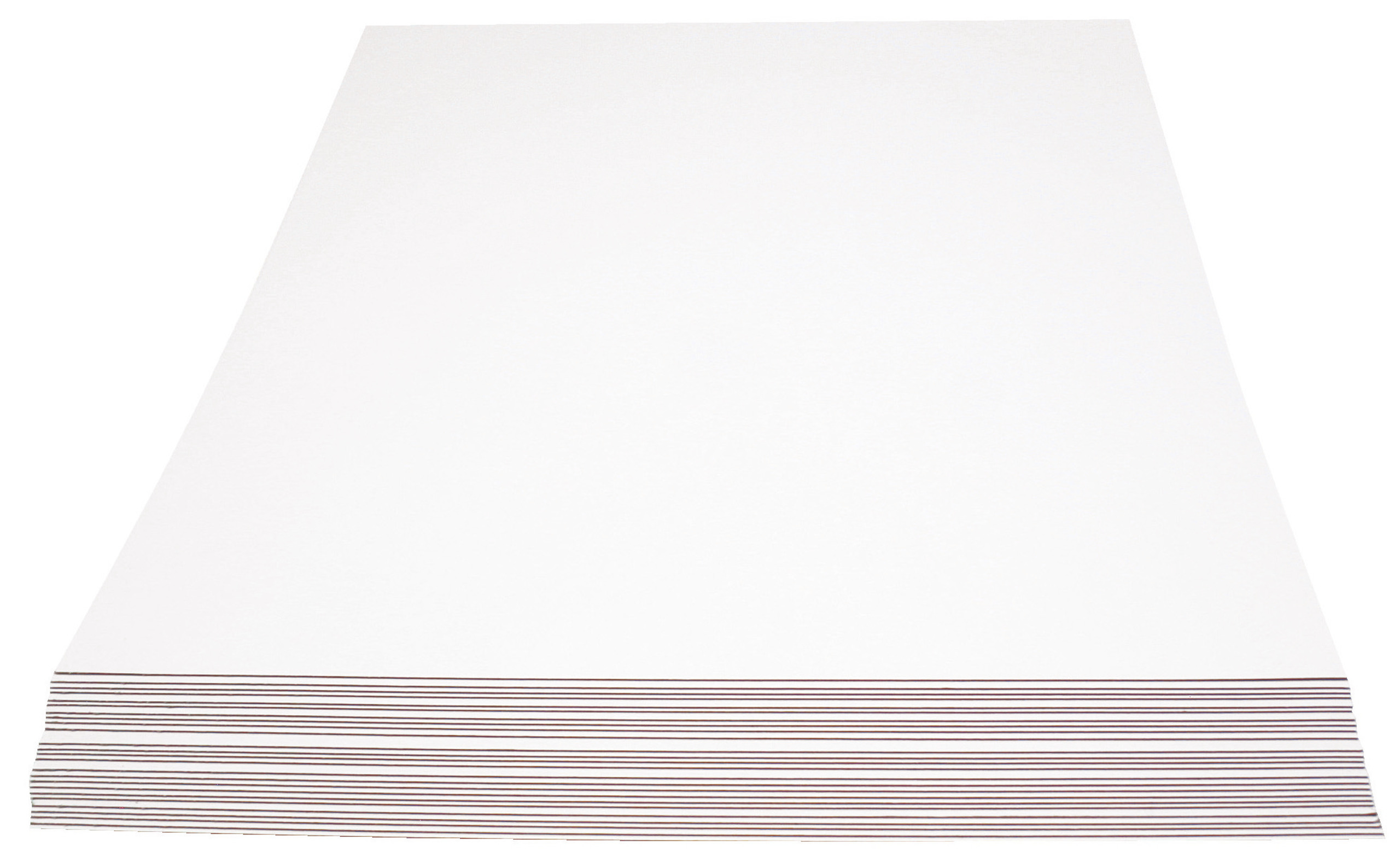 Wit beplakt grijsbord (2 mm/ 80cm x 1,10 m) 15 vel