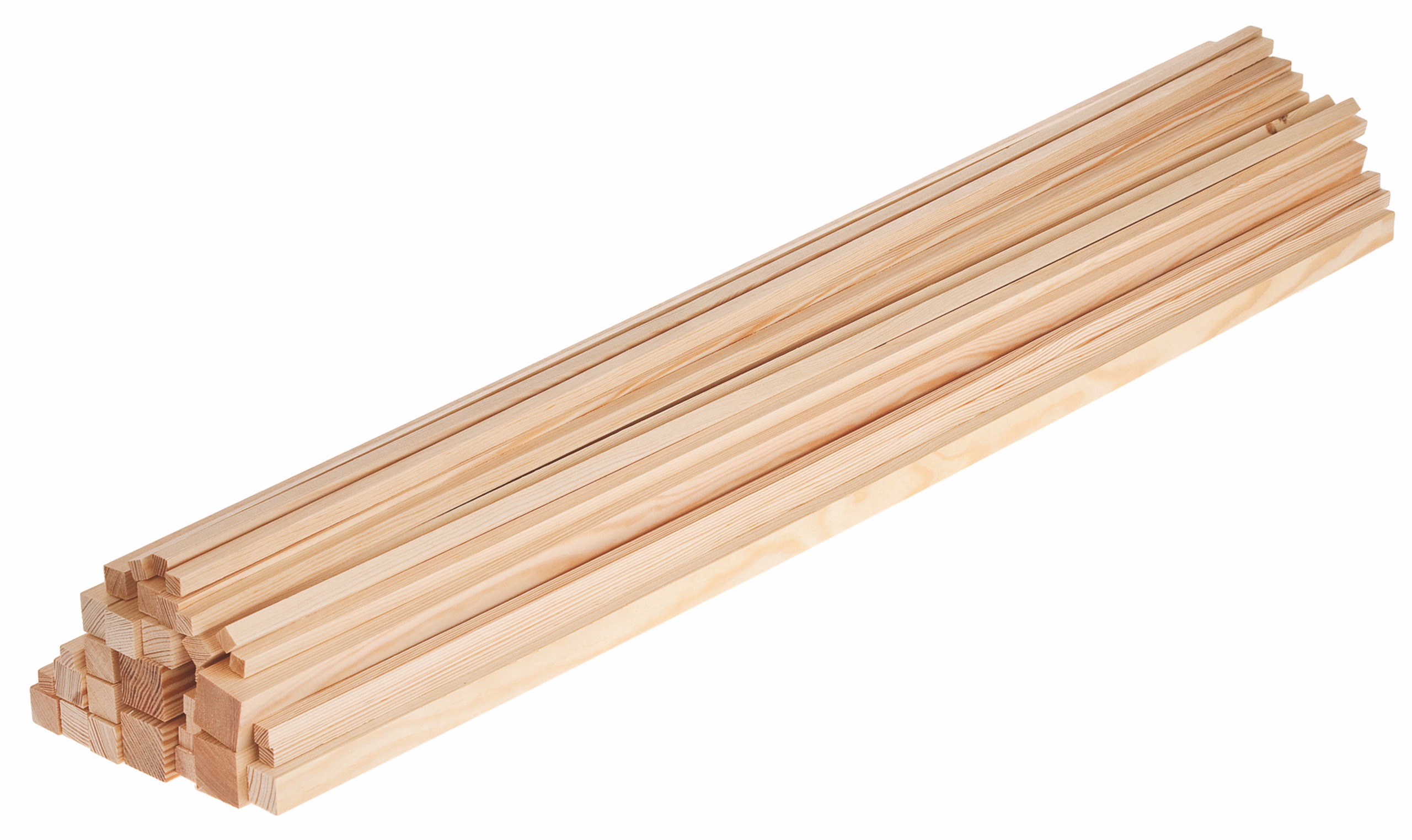 OPITEC Weichholz-Quadratleisten-Sparset 1m