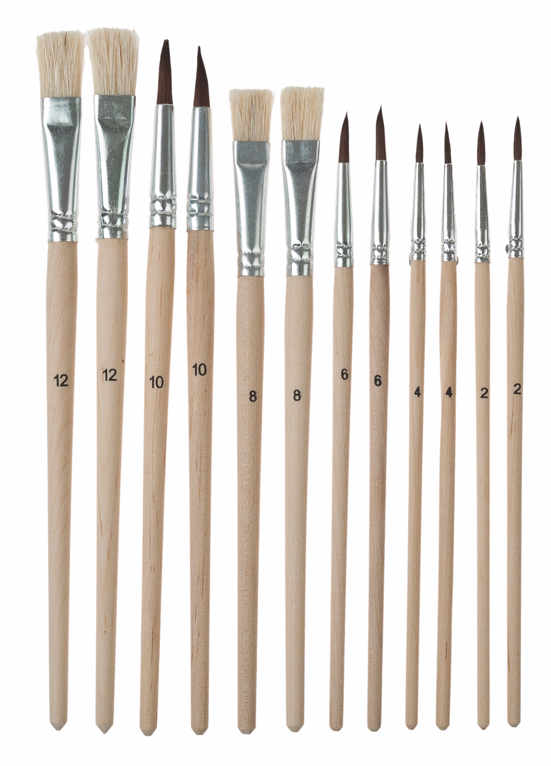 Set di pennelli: 12 pennelli