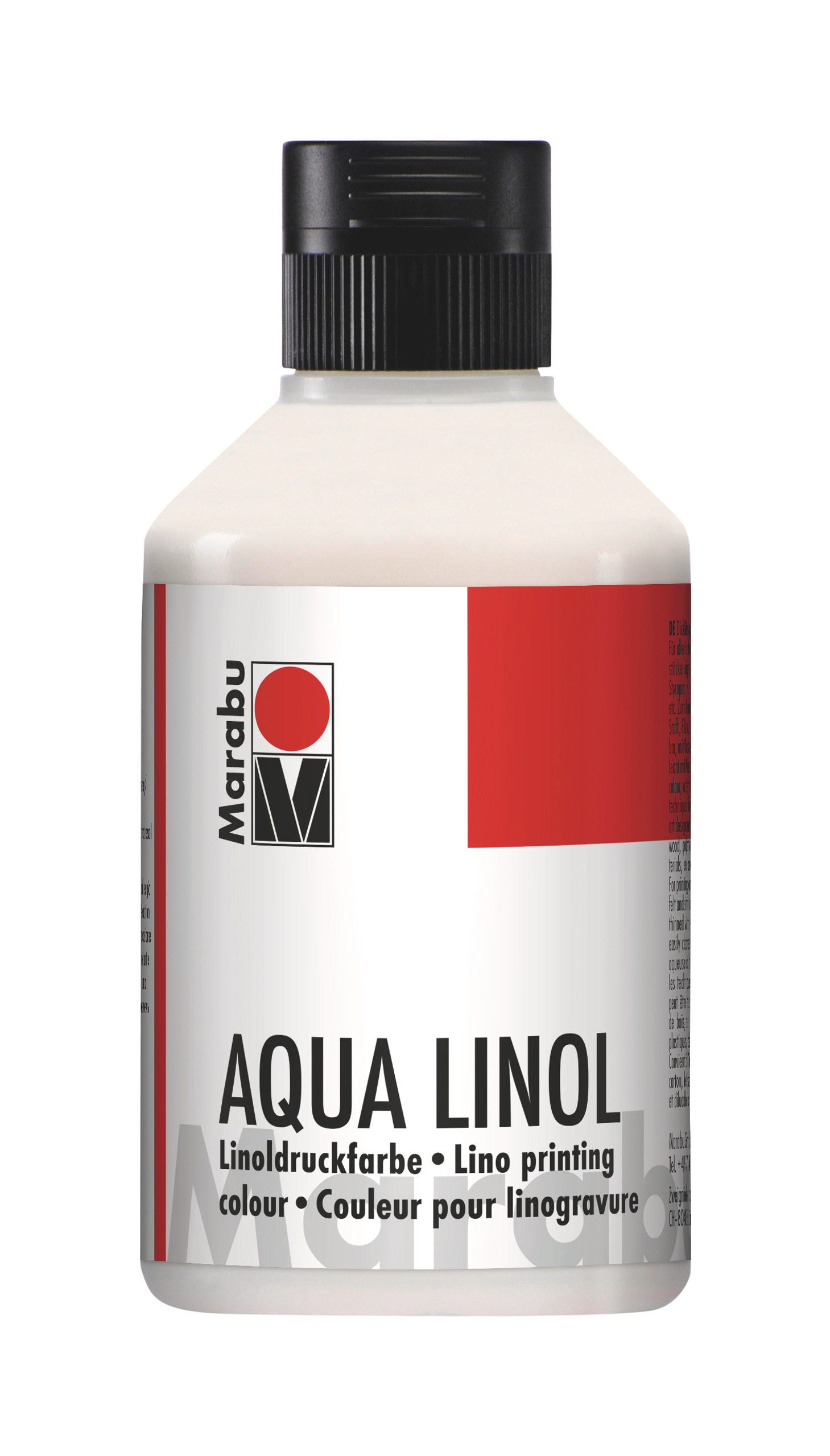 Marabu Aqua Couleur pour linogravure, 250 ml blanc