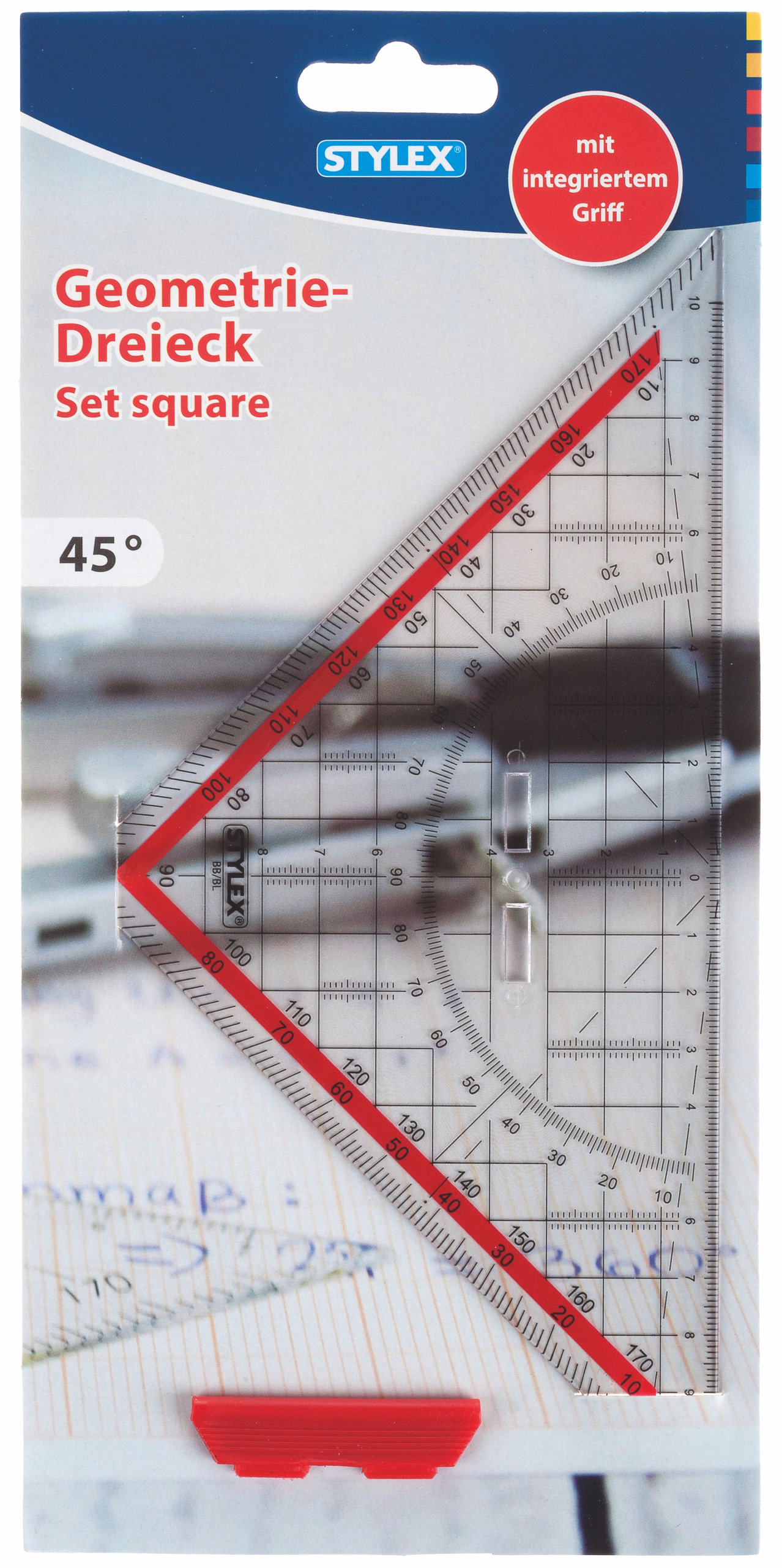 Geometrie-Dreieck mit Griff