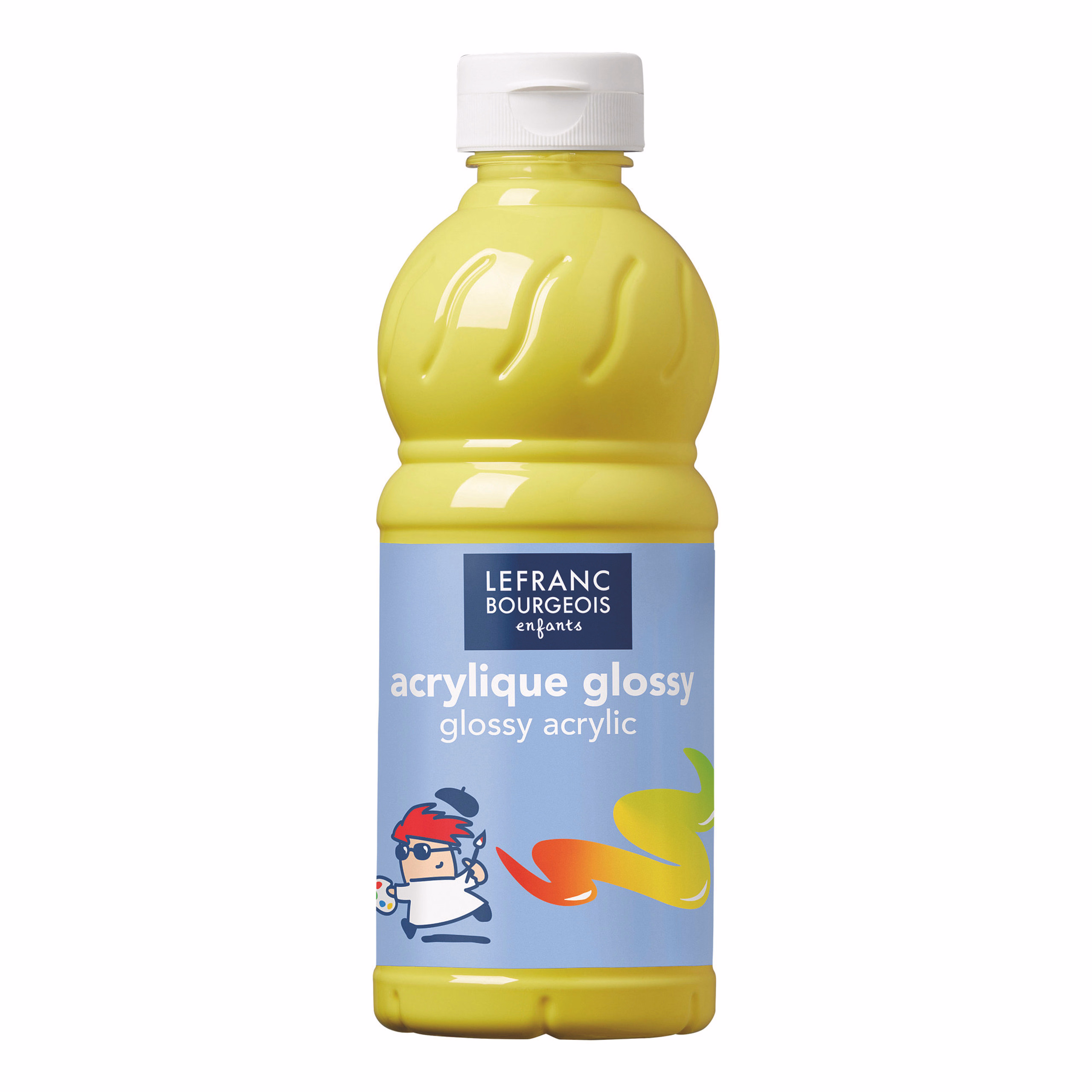 Colore acrilico Glossy, 500 ml giallo primario