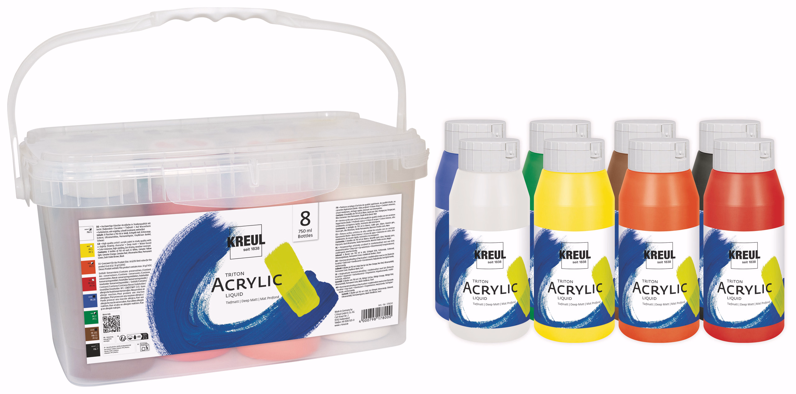 Solo Goya Triton Acrylic Powerpack Basic (8x750ml)