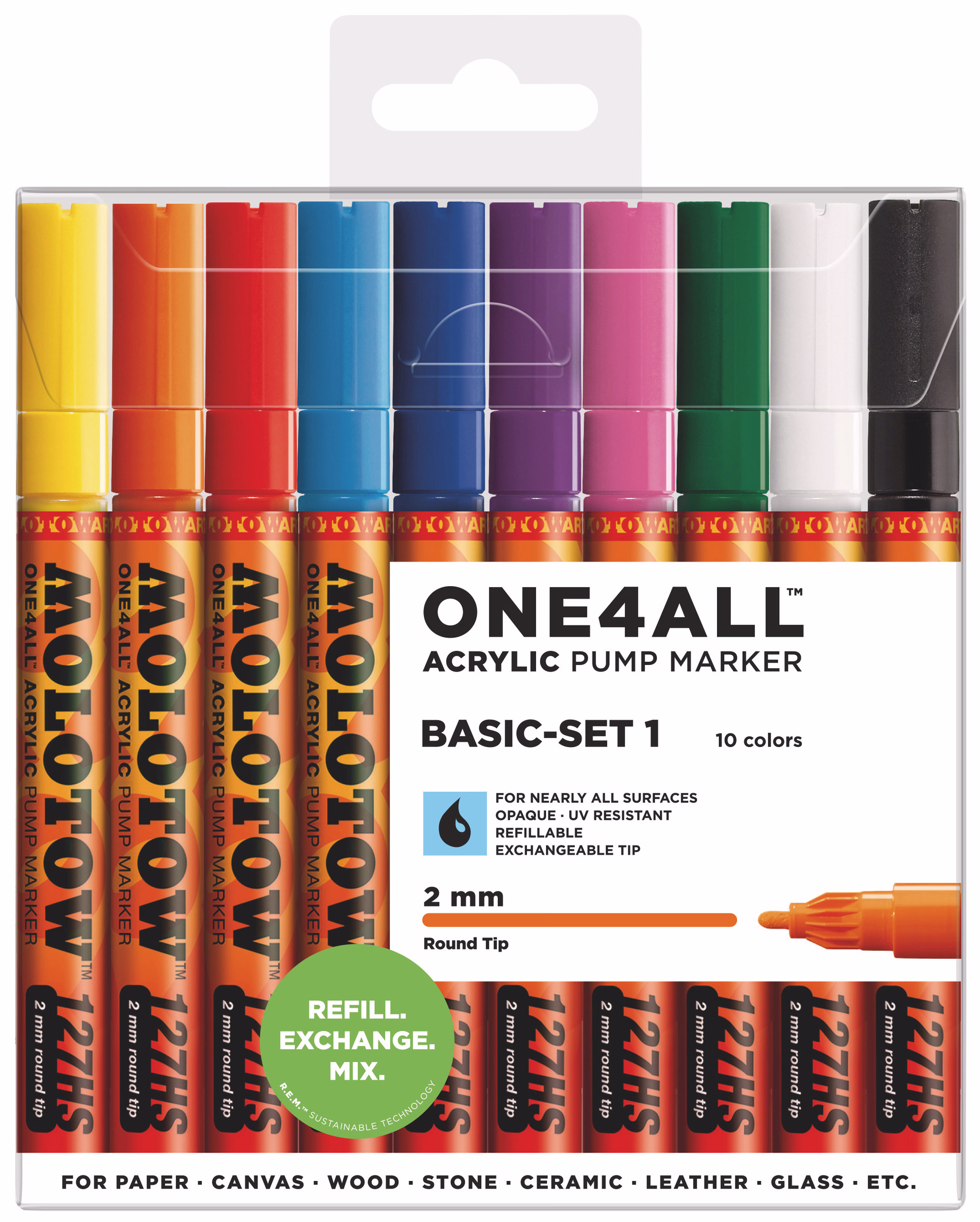 Marqueur Couleur de base Acrylique MOLOTOW(2 mm)