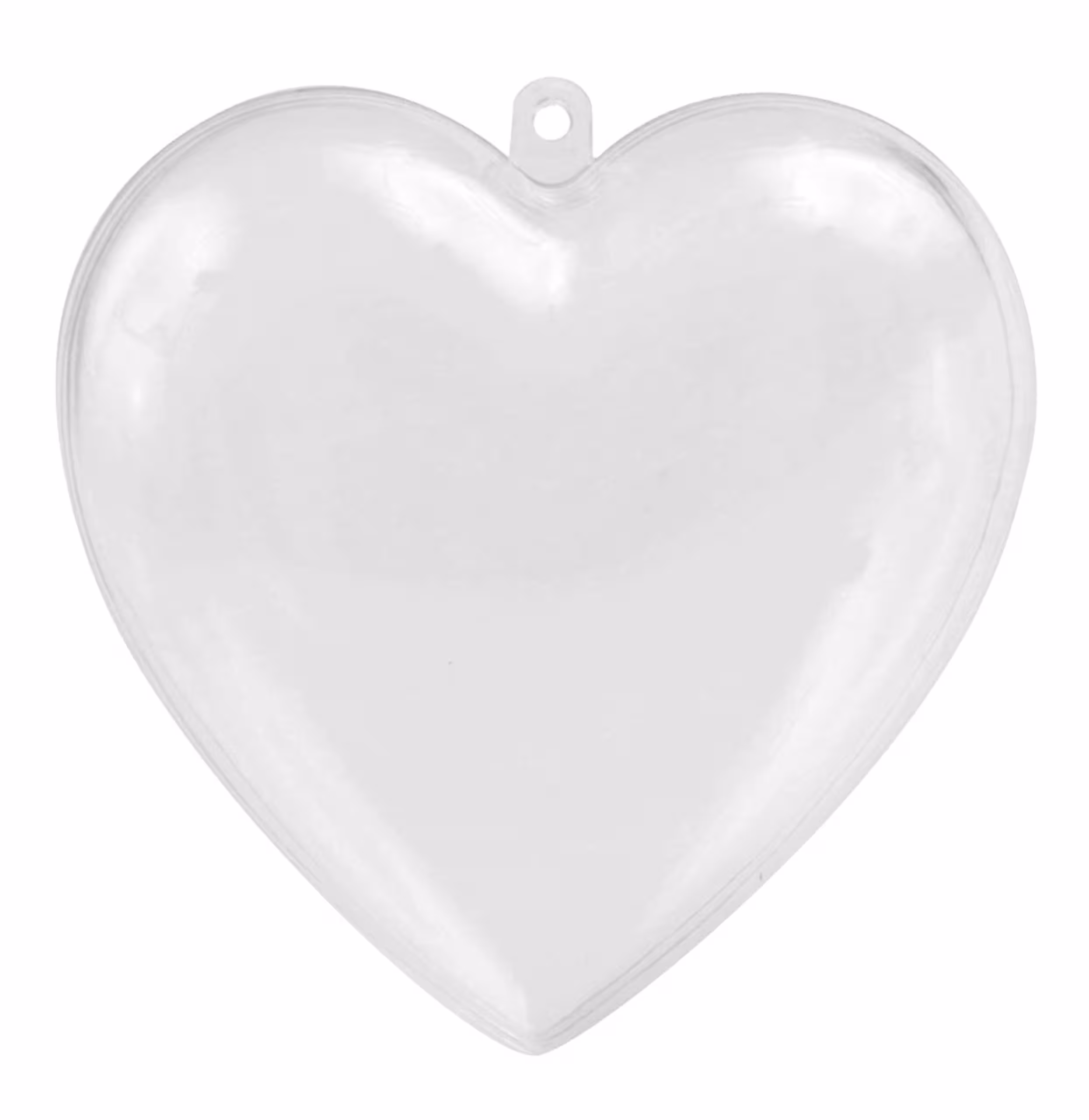 Coeur en verre acrylique , A suspe..., 80 mm