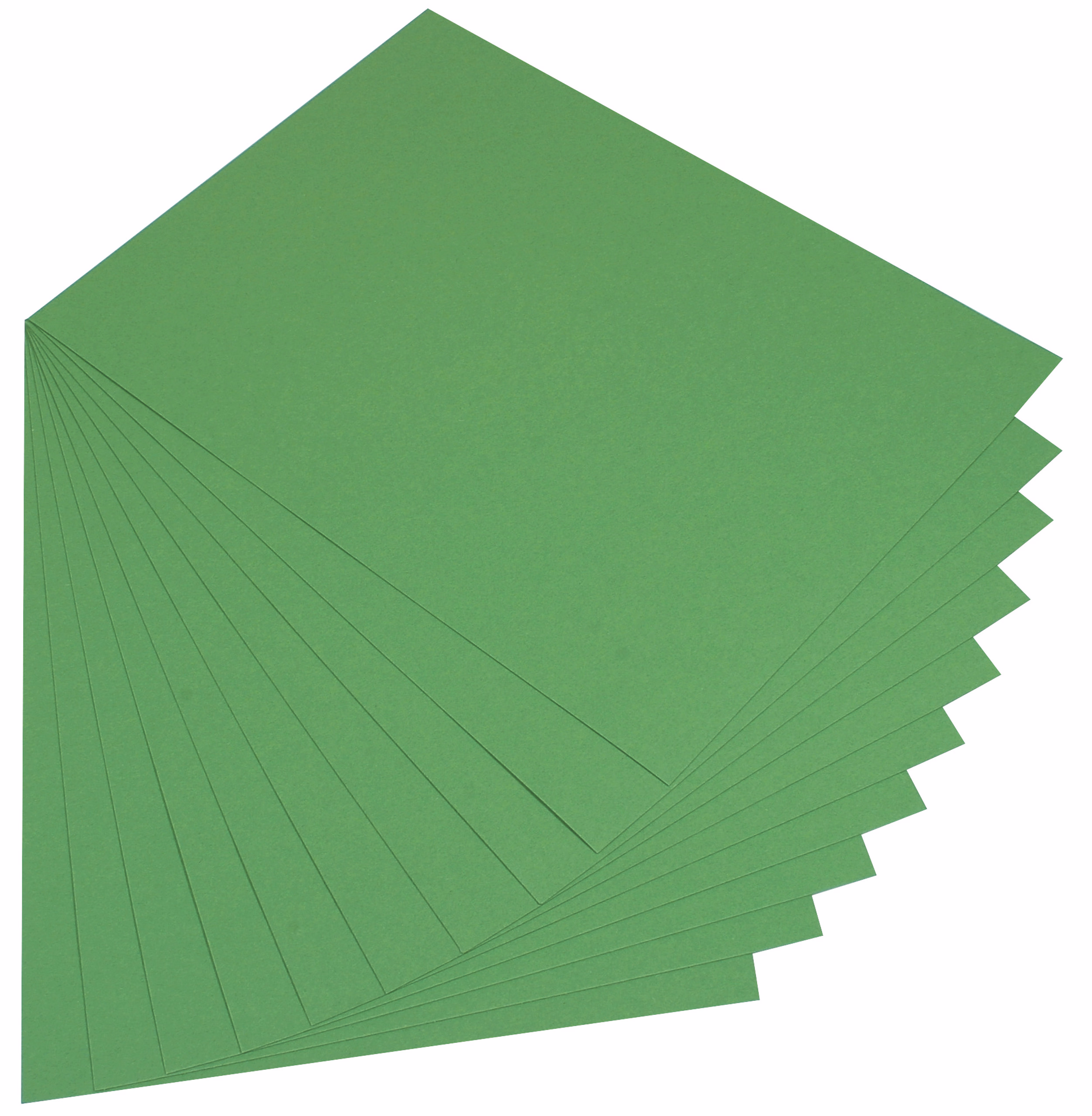 Tonkarton, 10 Bogen moosgrün (50 x 70 cm)