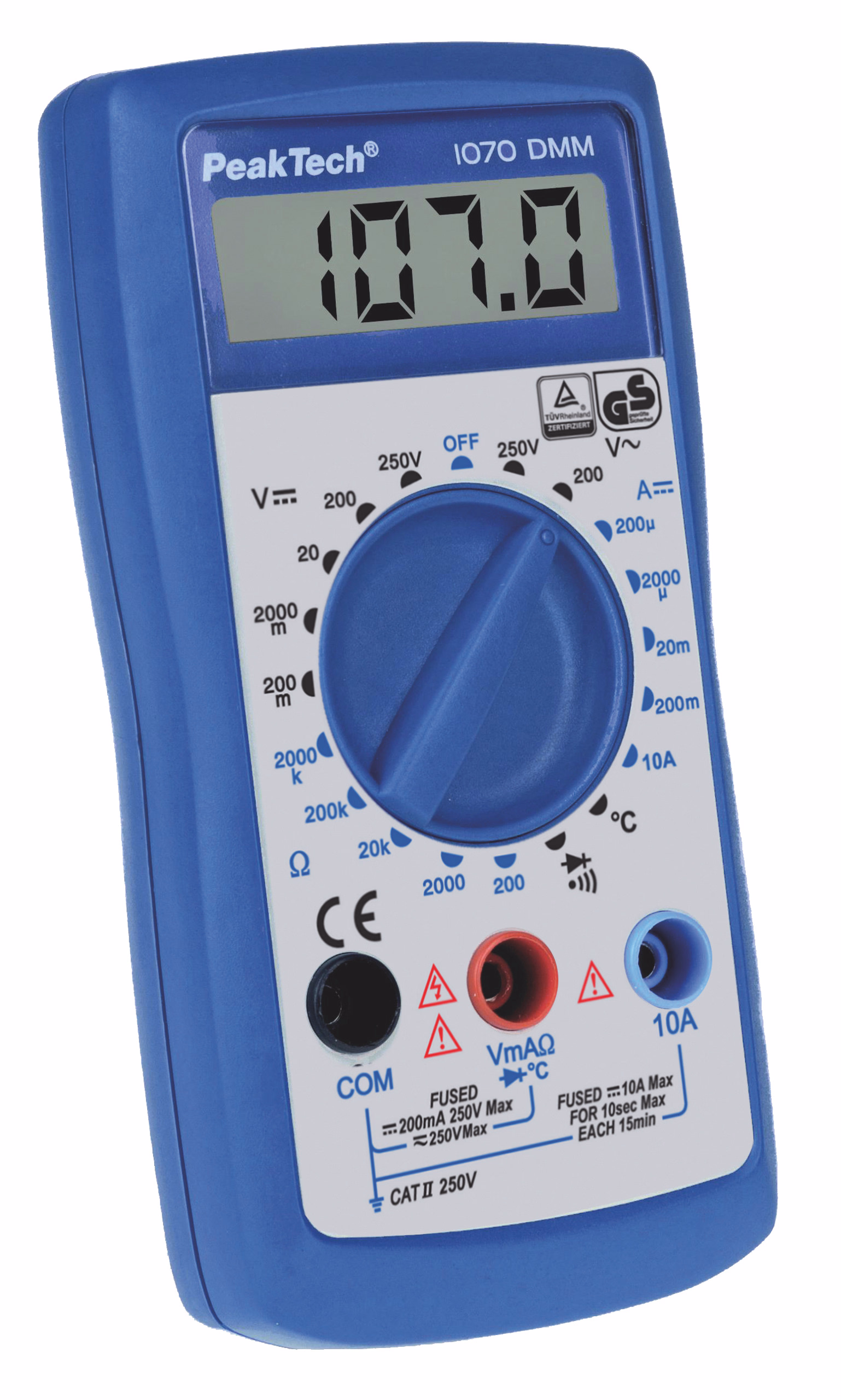 Multimètre numérique Peakteck 1070, M...,