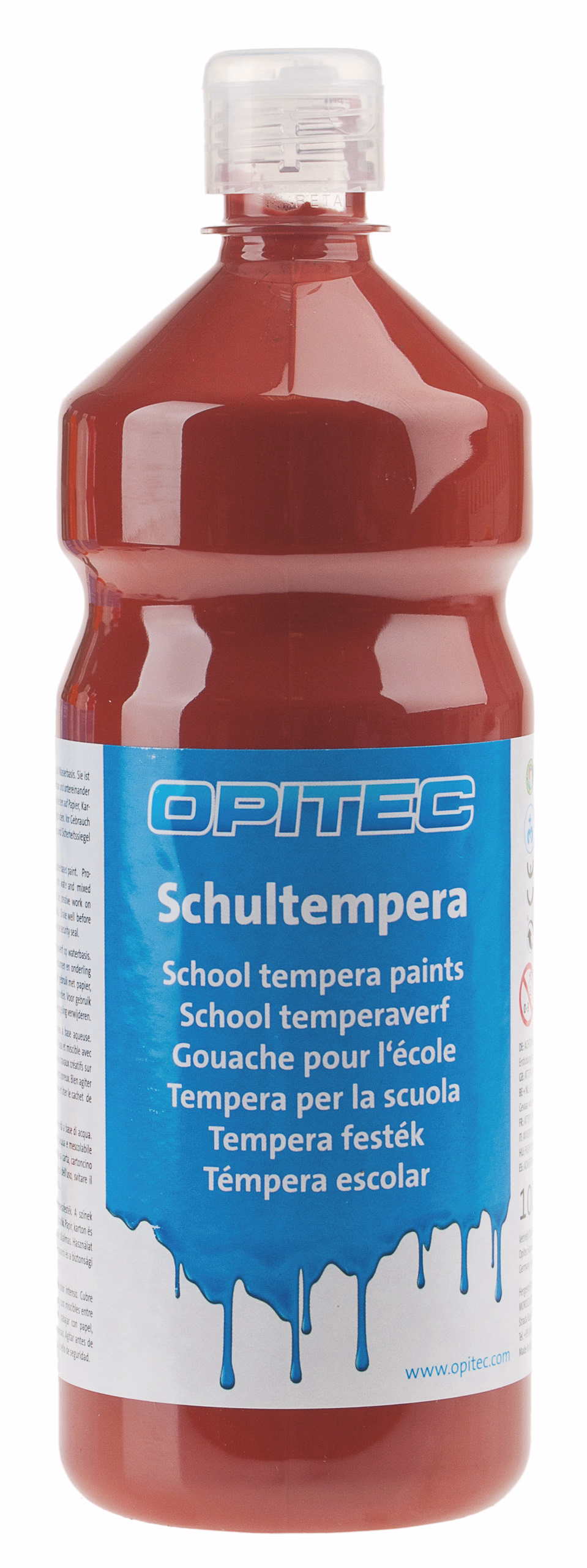 OPITEC Schulmalfarbe, 1000 ml braun