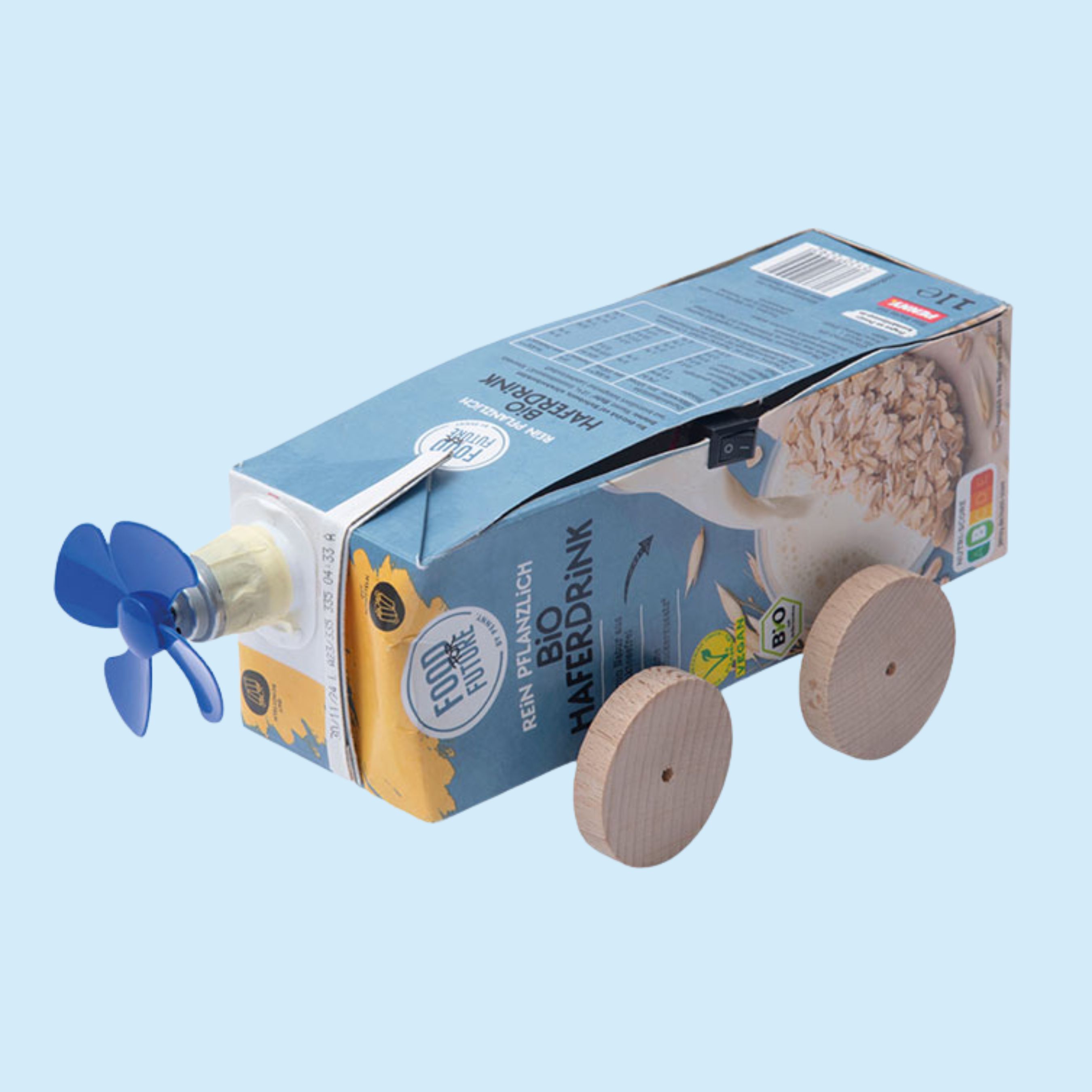 Voiture à hélice pour briques de lait