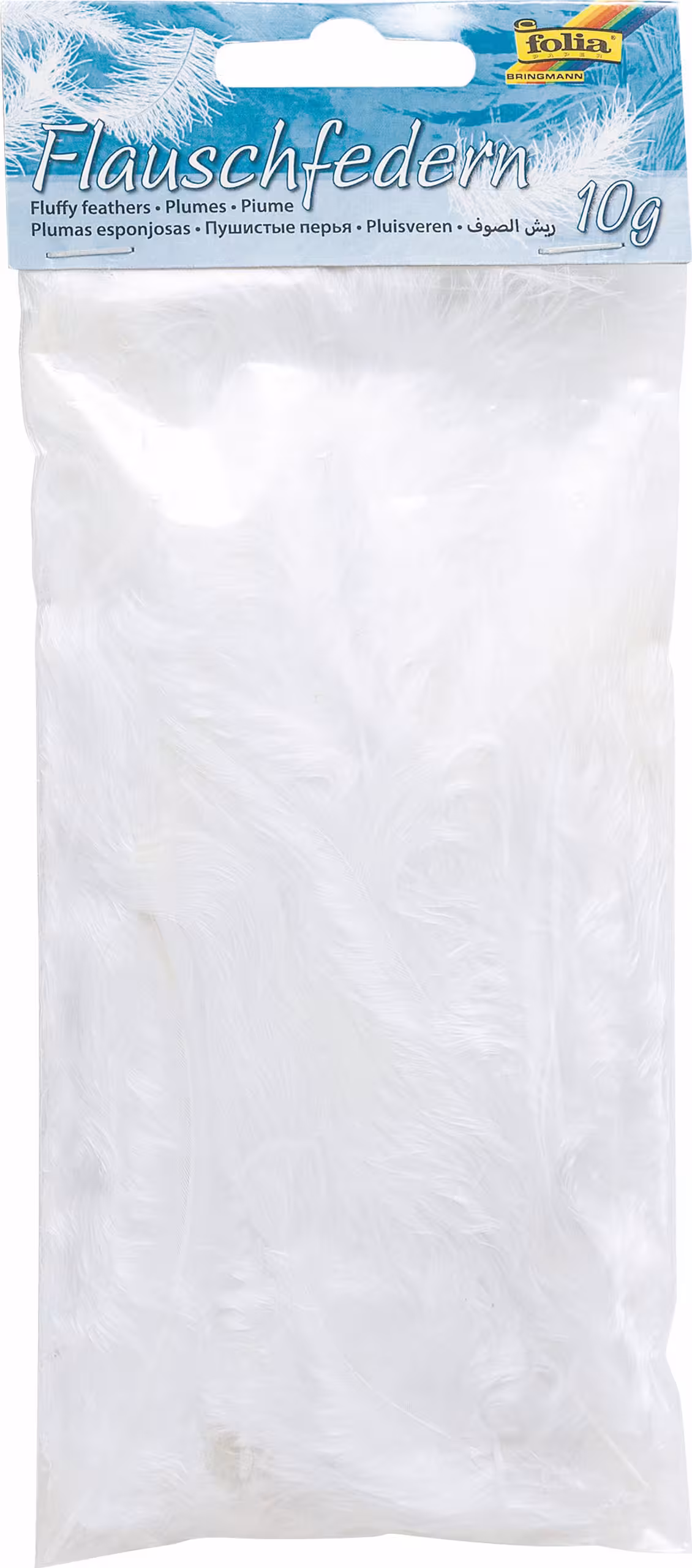 Plumas ligeras (10 g) blancas