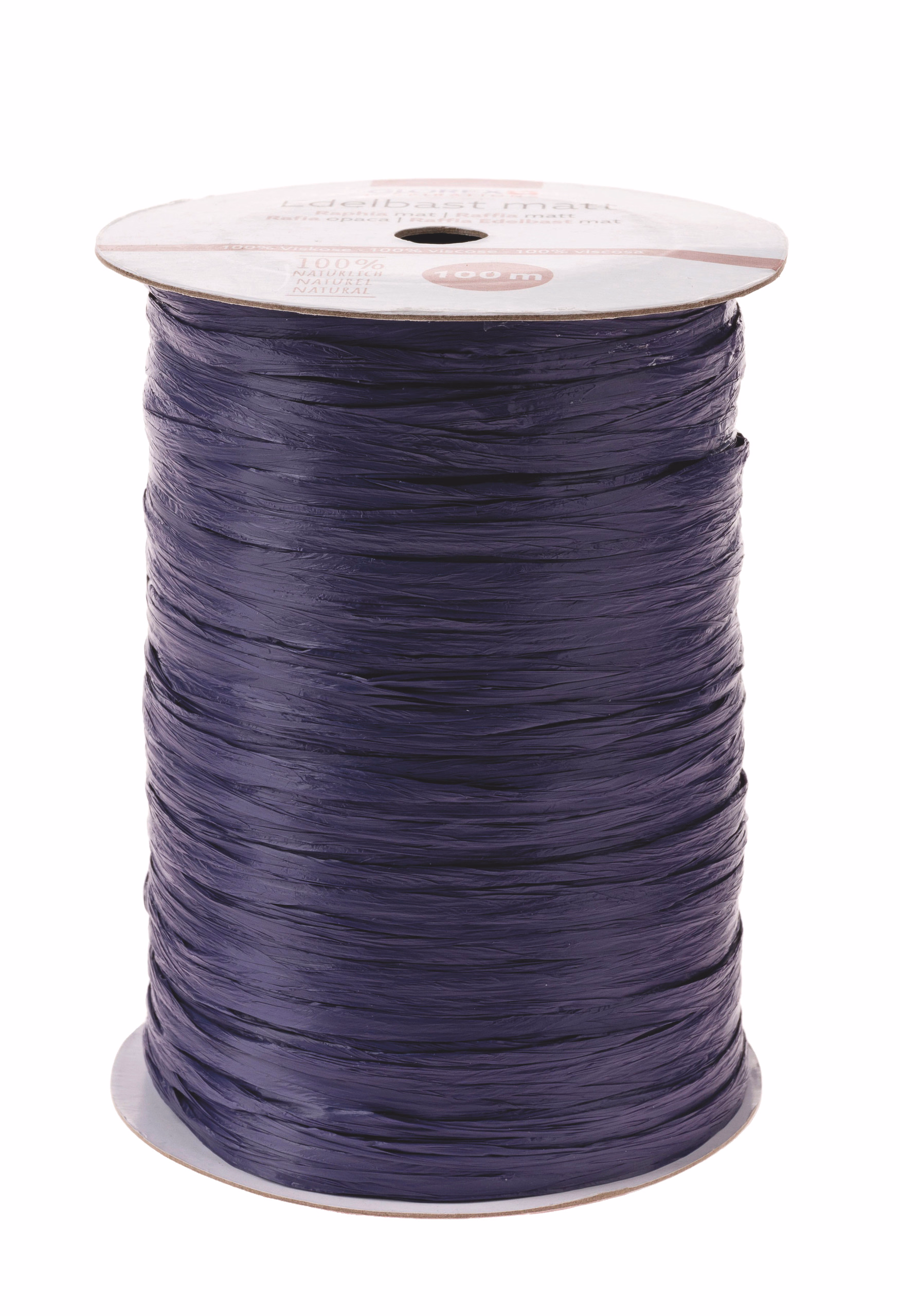 Rafia fine opaca, 100 m, blu scuro