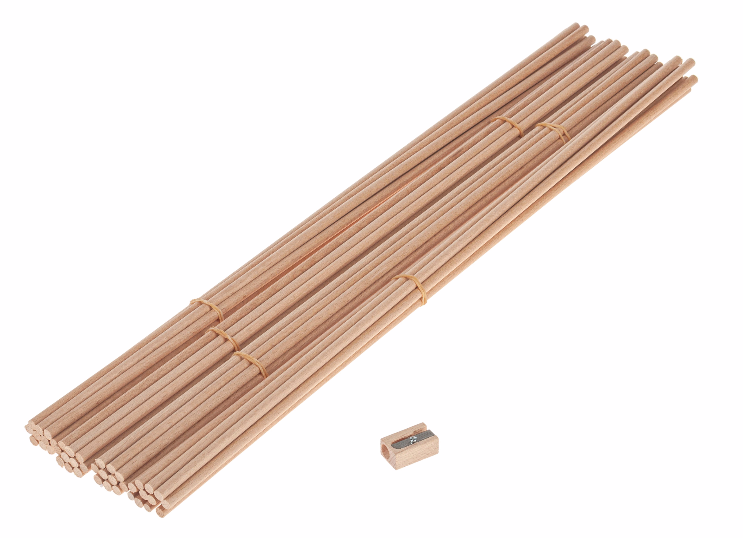 OPITEC Riesen Mikado, 42 Holzstäbe mit Spitzer