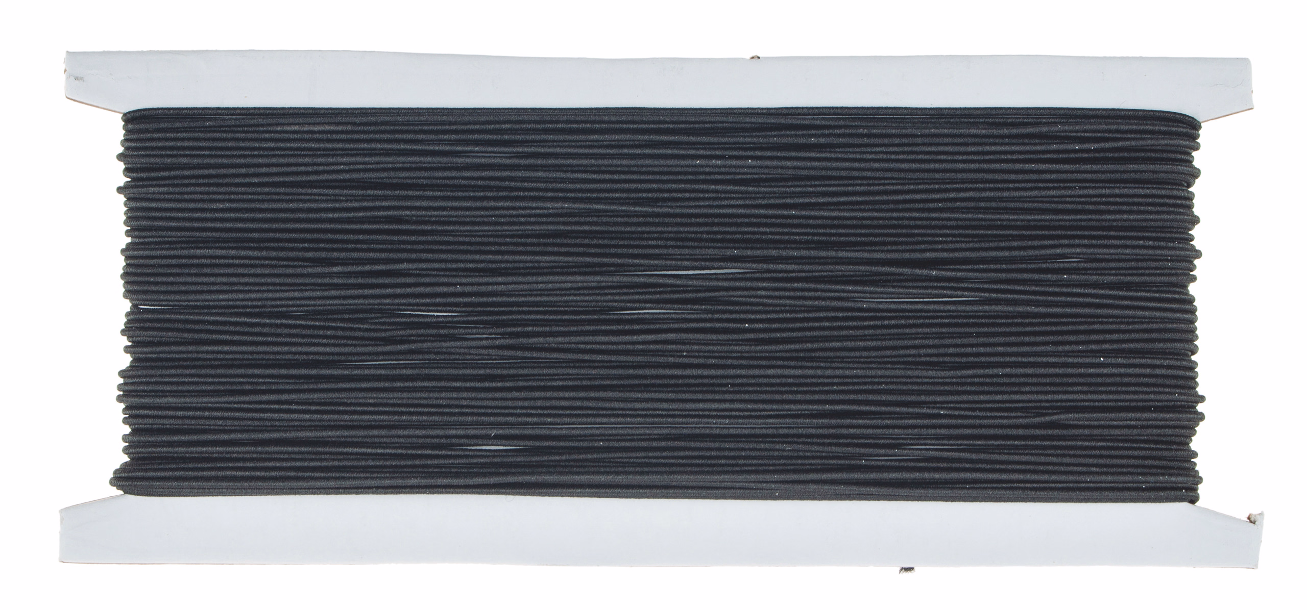 Hutgummi, 25 m schwarz (ca.1 mm)