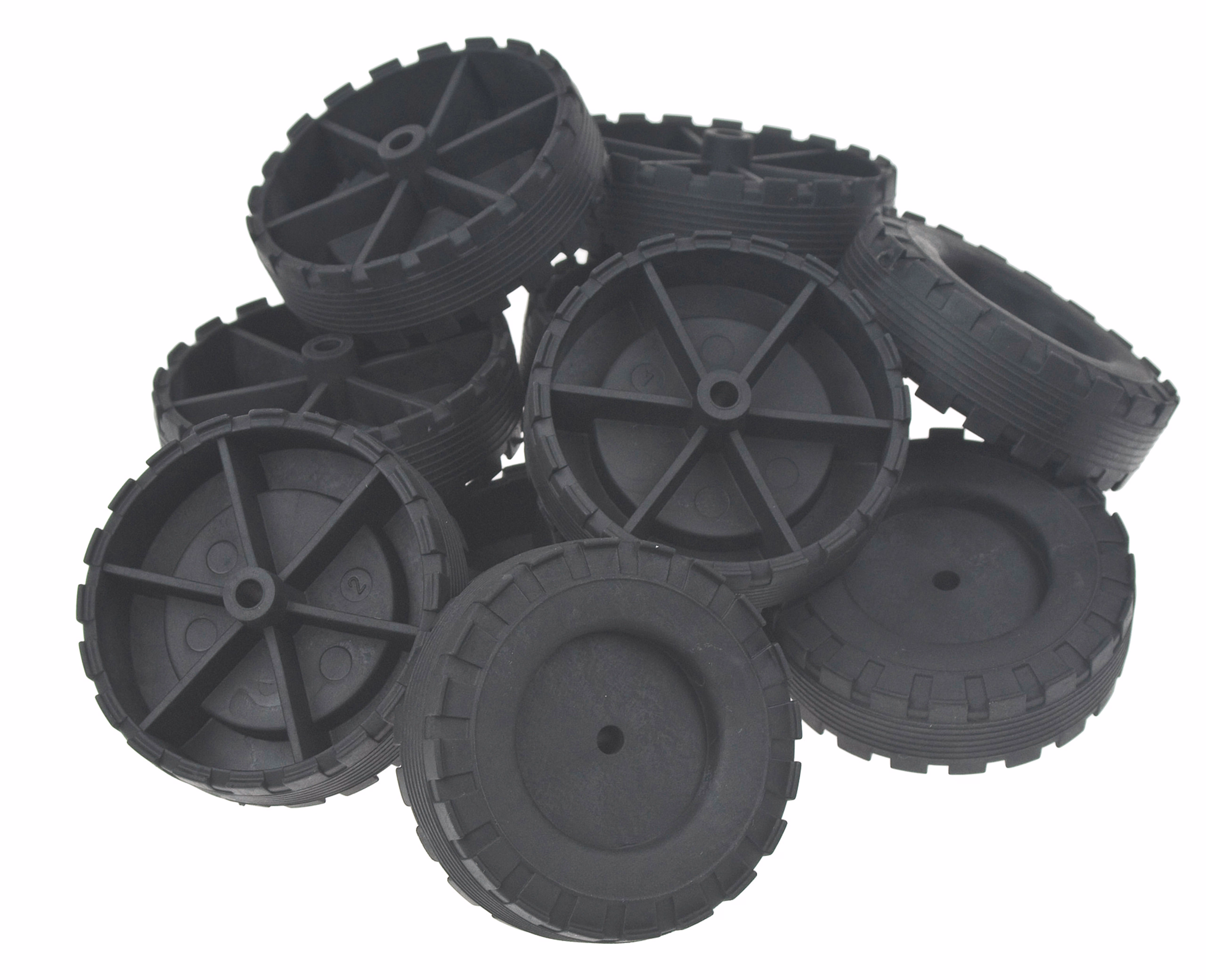 Laufräder, 10 Stück groß (56,0 mm).