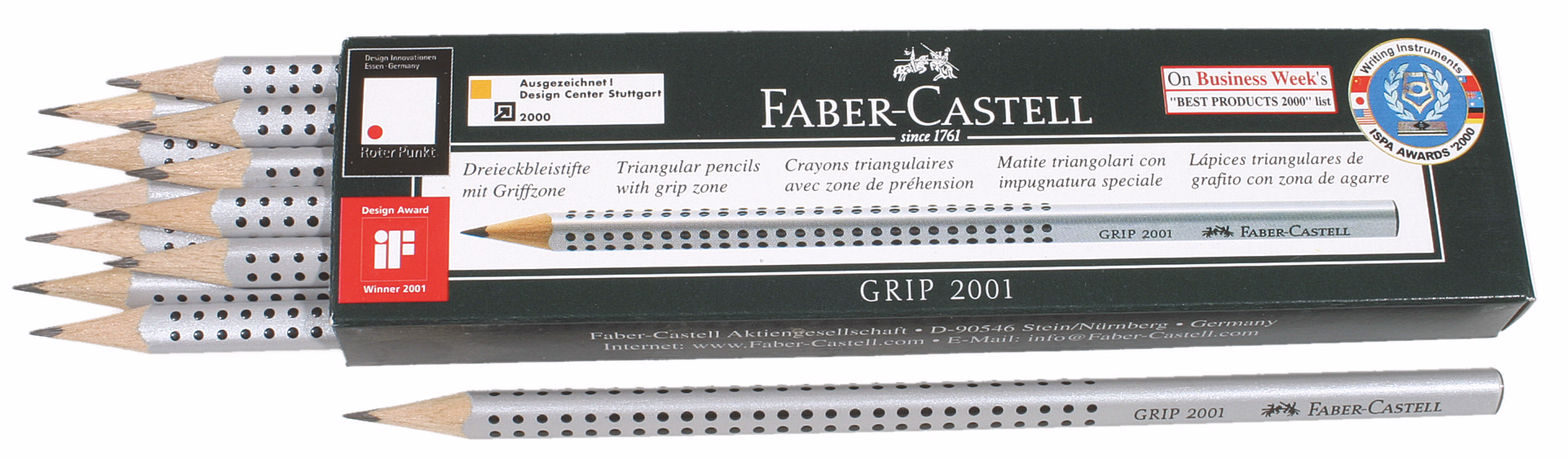 Bleistift Grip 2001, 12 Stück (H)