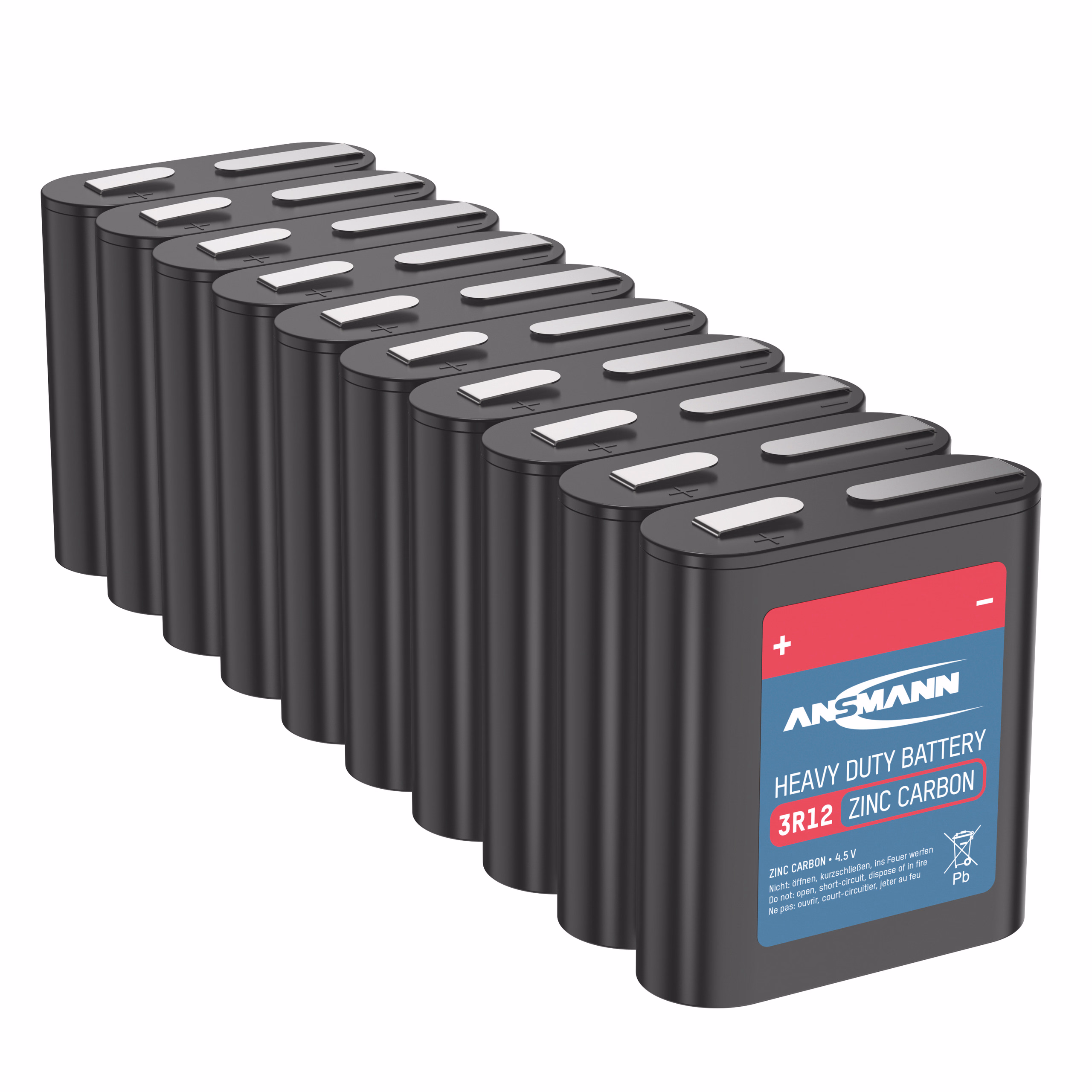 ANSMANN Flachbatterie 4,5 V, 10 Stück