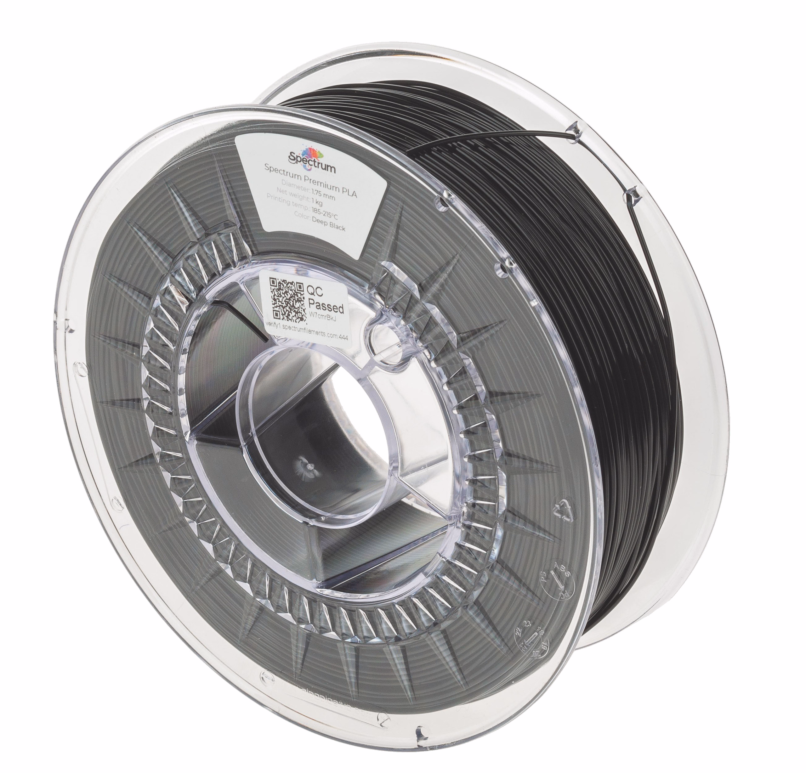 Spectrum PLA-Filament Premium, 1kg Deep Black (1,75mm)