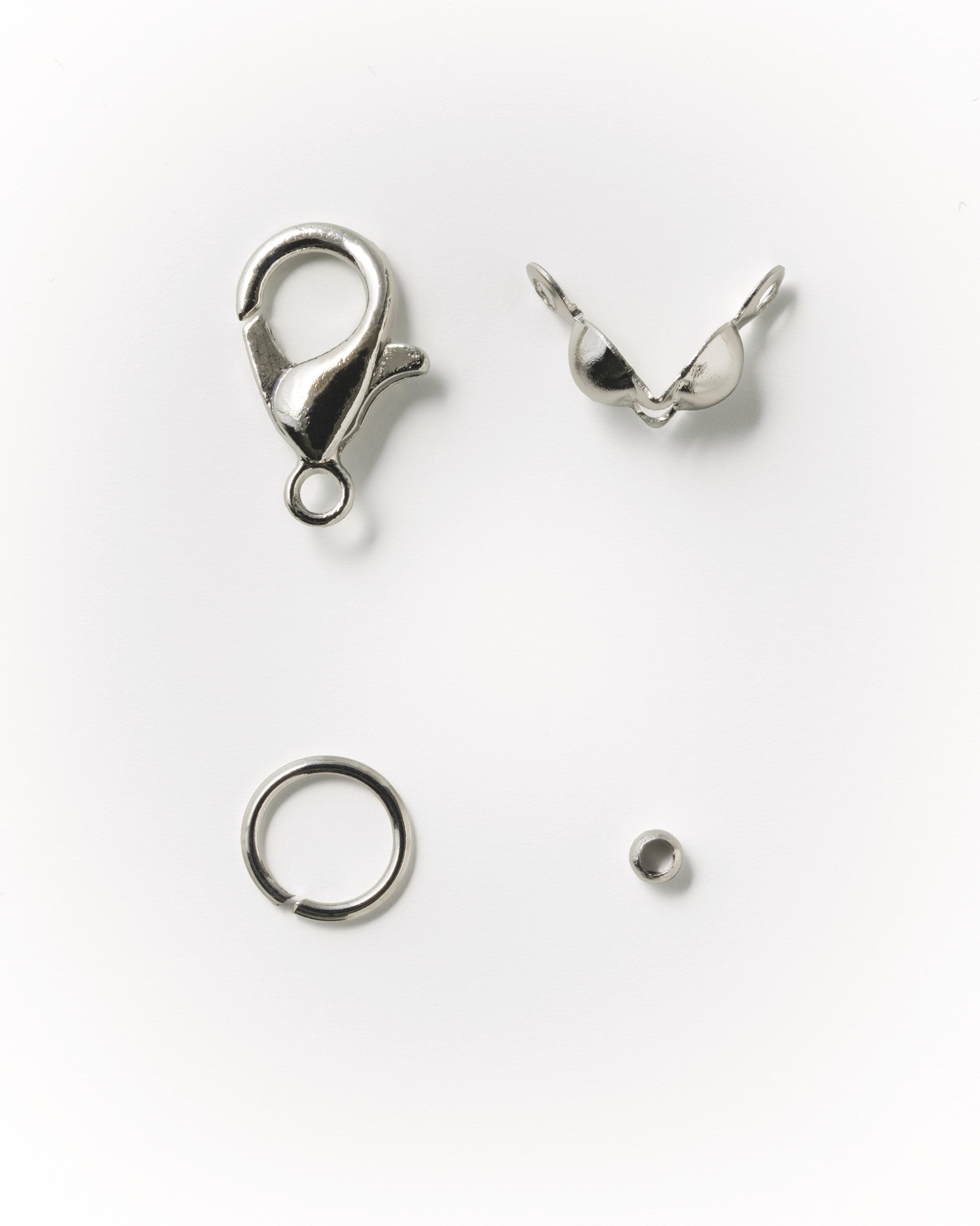 Chiusure per gioielli - set, color argento