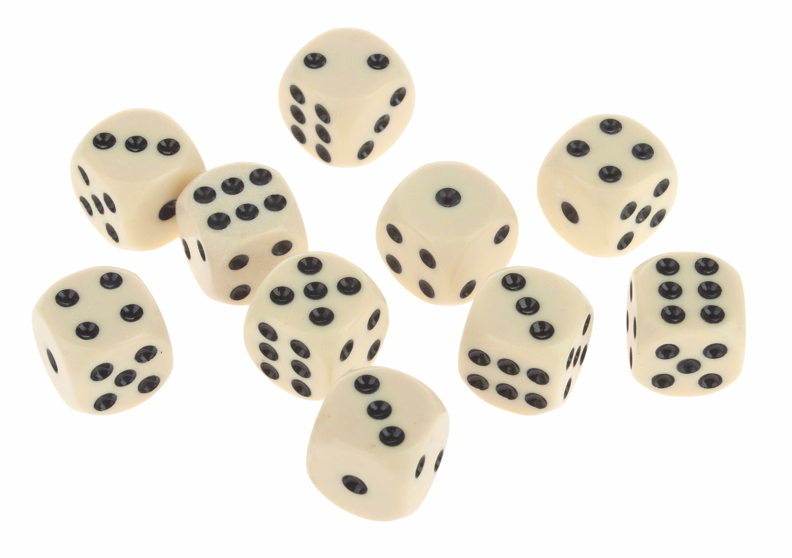 Spielewürfel 16 mm, 10 Stück