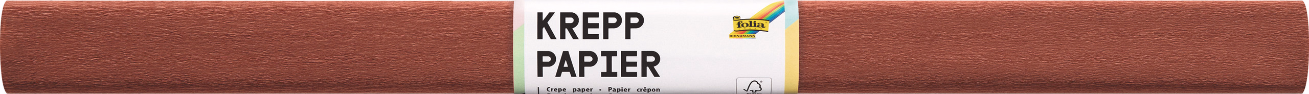 Krepppapier, kastanienbraun (50 x 250 cm)