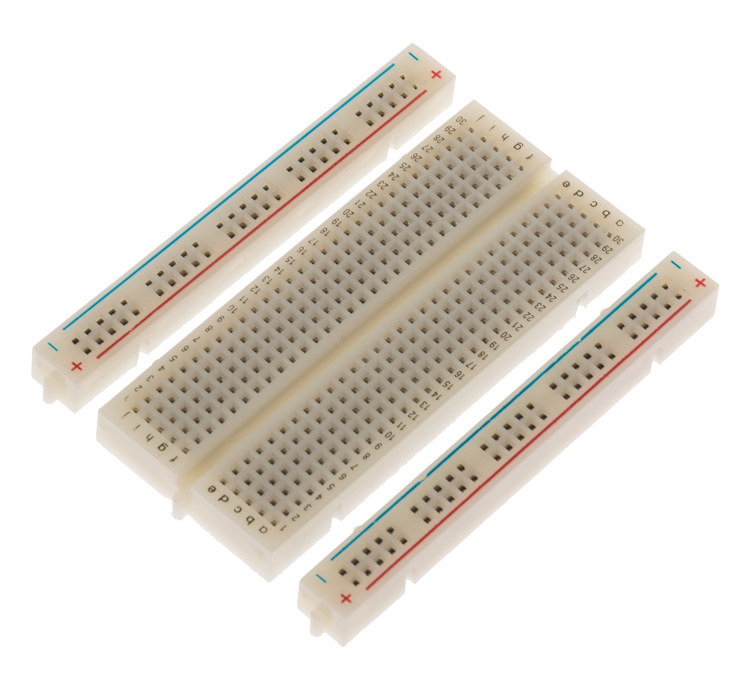 Produktbild von 4er-Pack Lötfreies Steckbrett 830 Punkte – Breadboard Für Prototyping & Elektronik-Experimente
