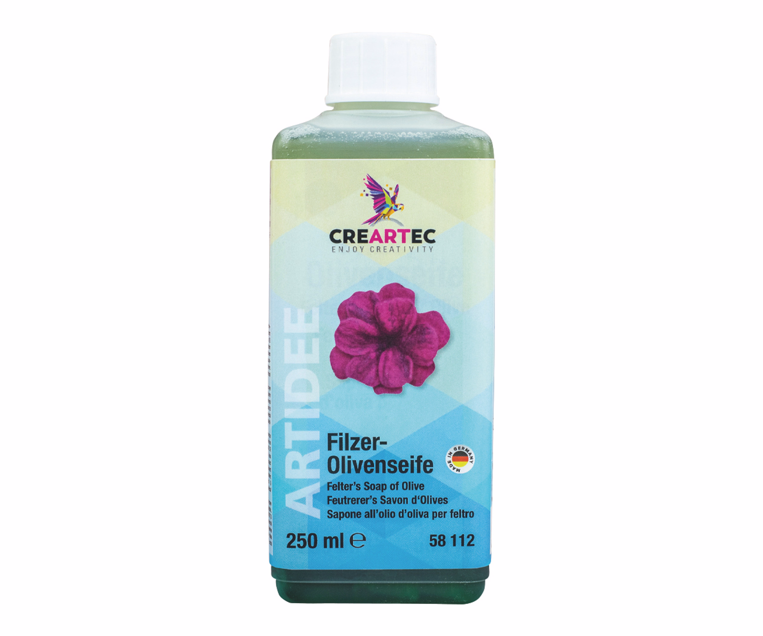 Jabón al aceite de oliva para fieltrar, 250 ml