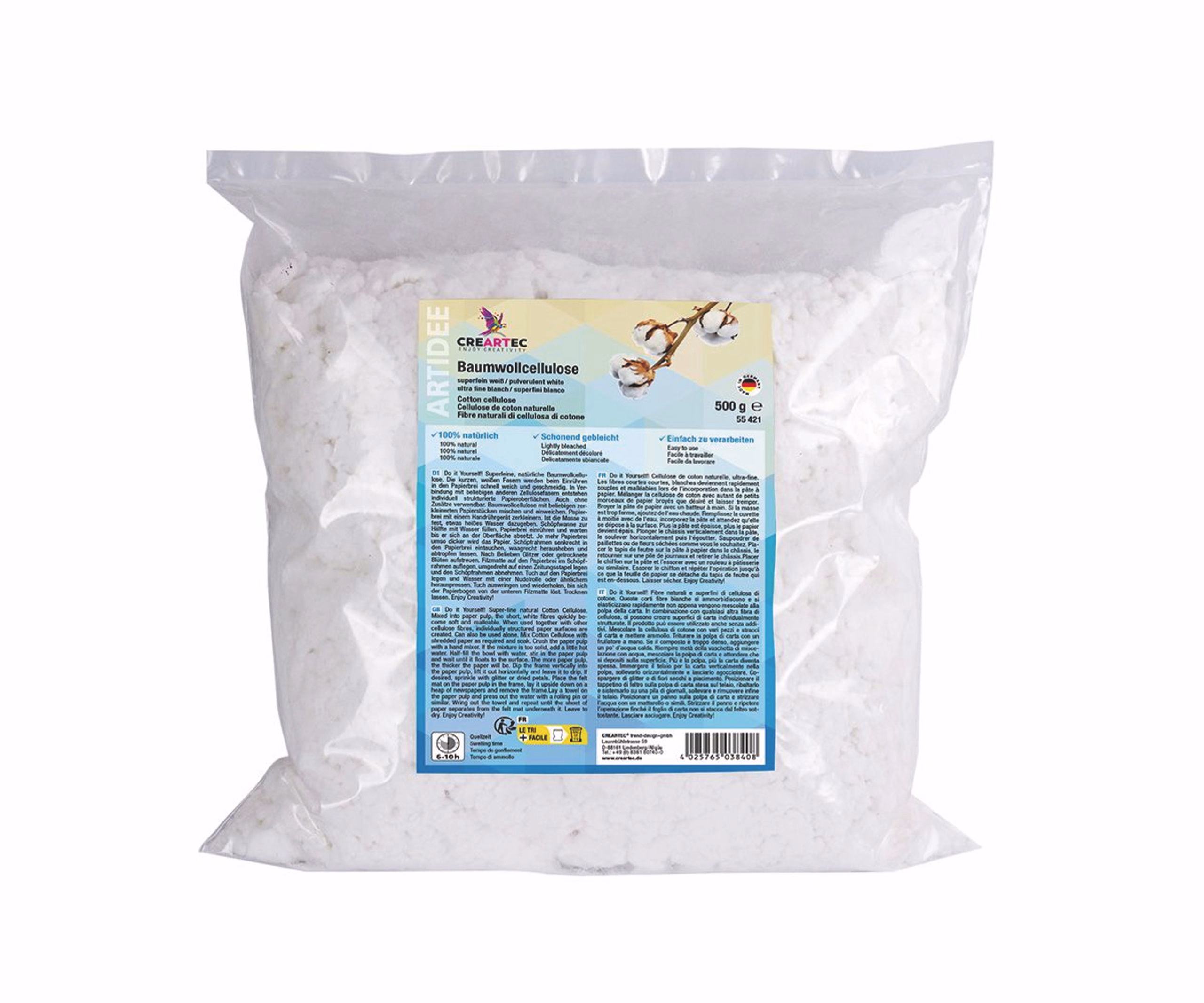 Baumwoll-Cellulose superfein, 500 g