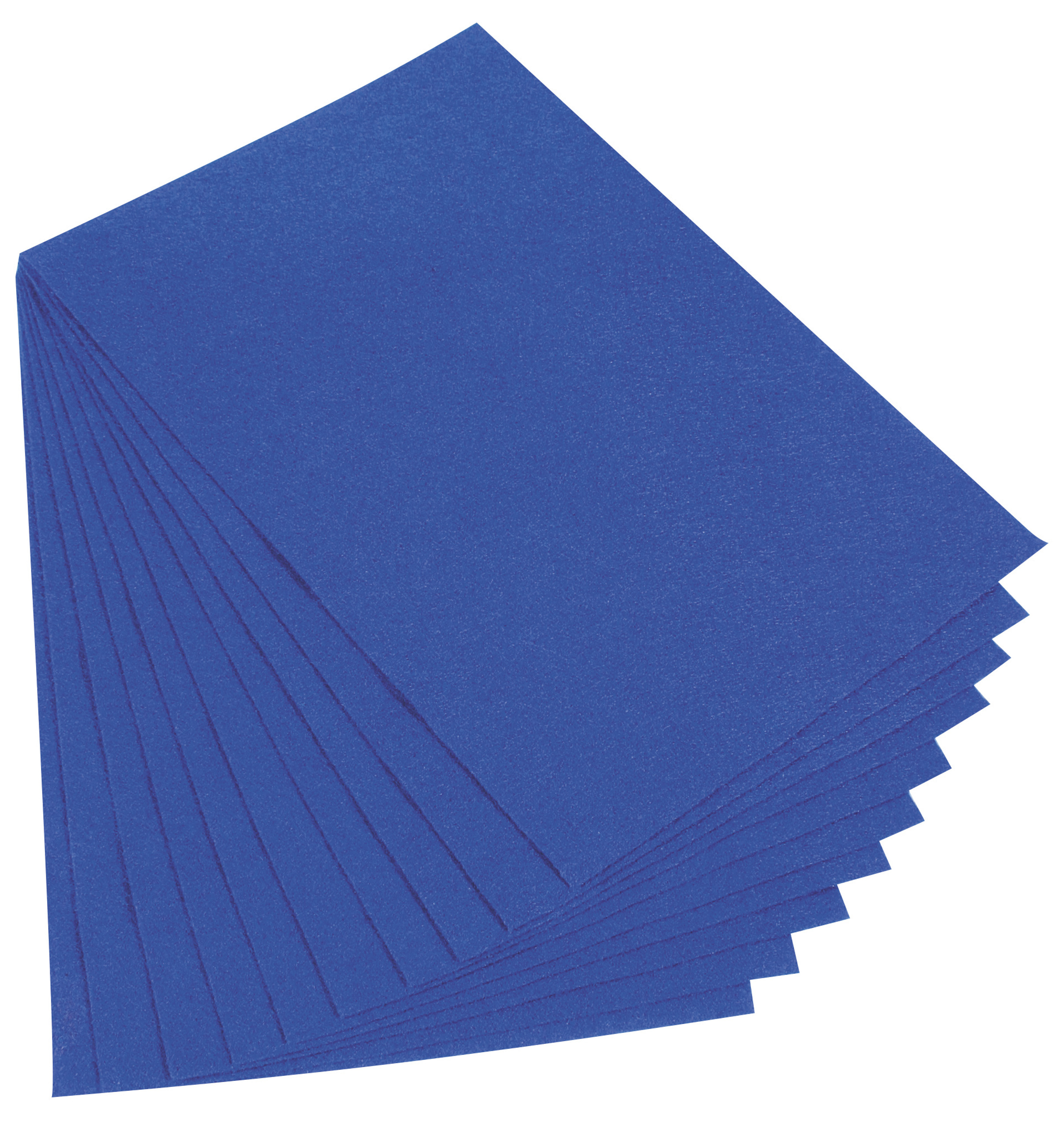 Bastelfilz, 10 Platten ultramarin (1,5x200x300mm)
