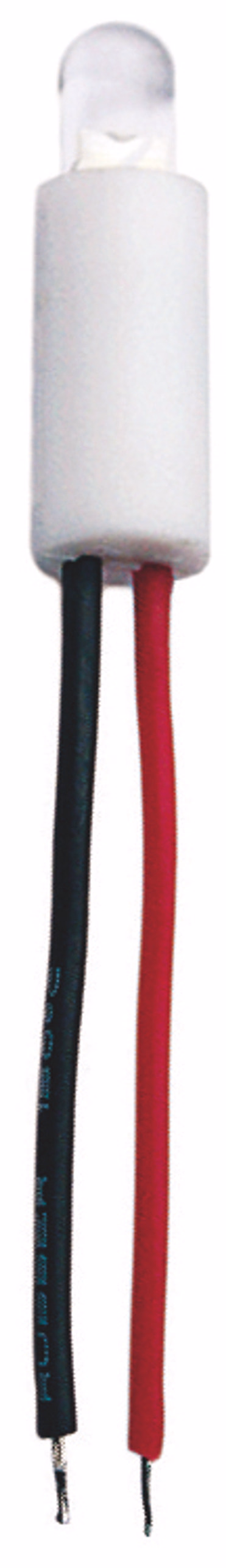 LED basse tension, 5 mm, blanche avec câble, x10