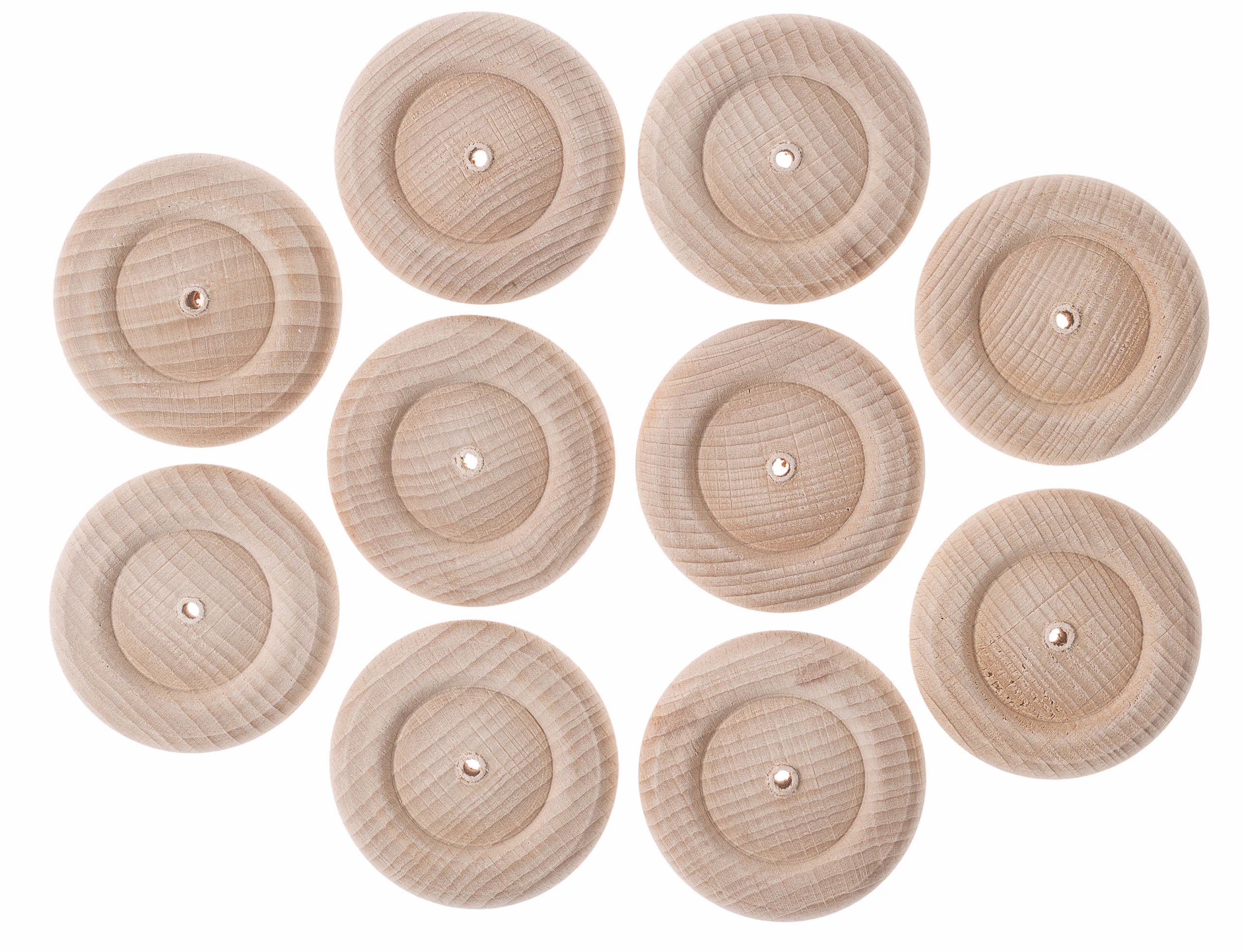 Roues profilées en bois , 60 mm, 15 mm