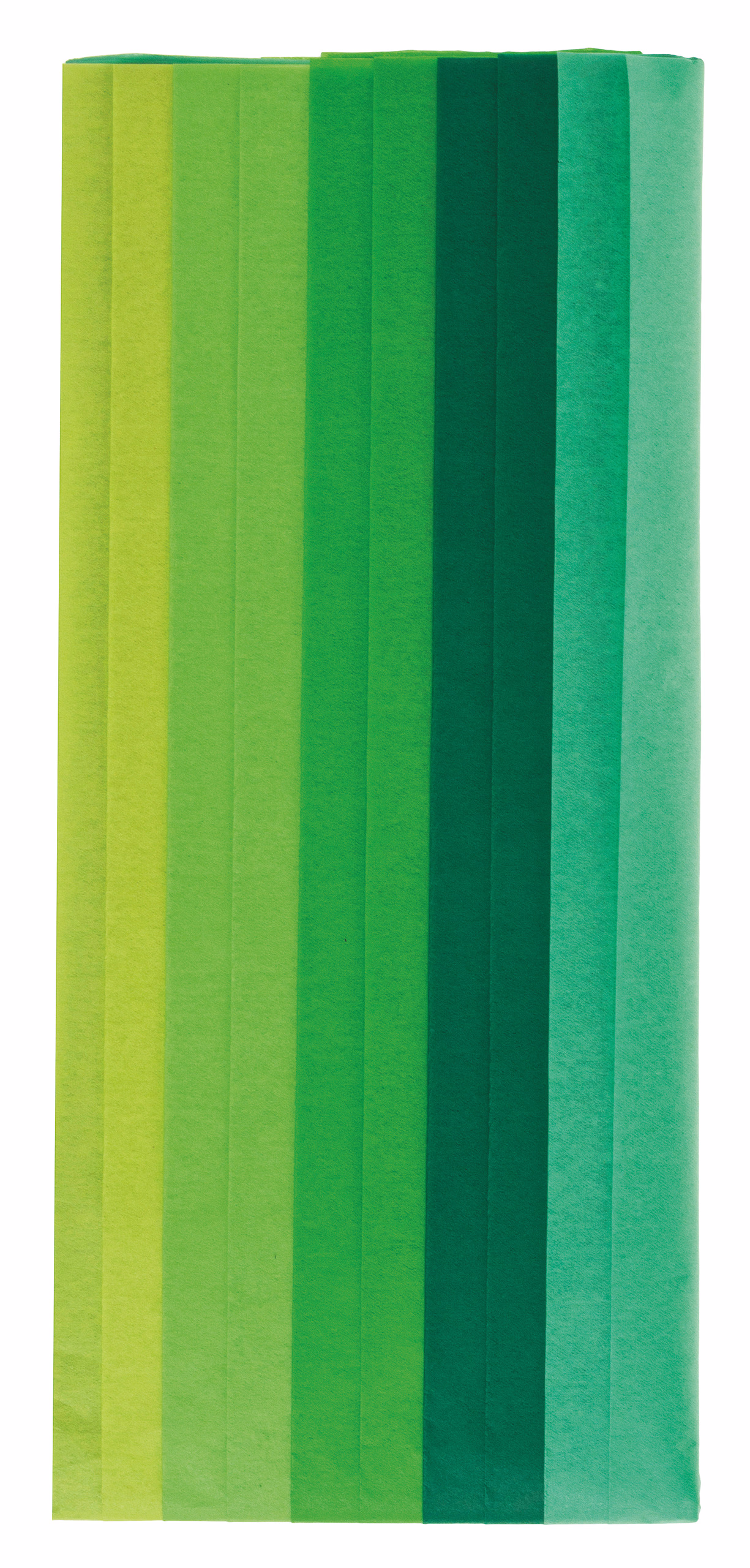 Set di carta velina, tonalità verde (50x70 cm)