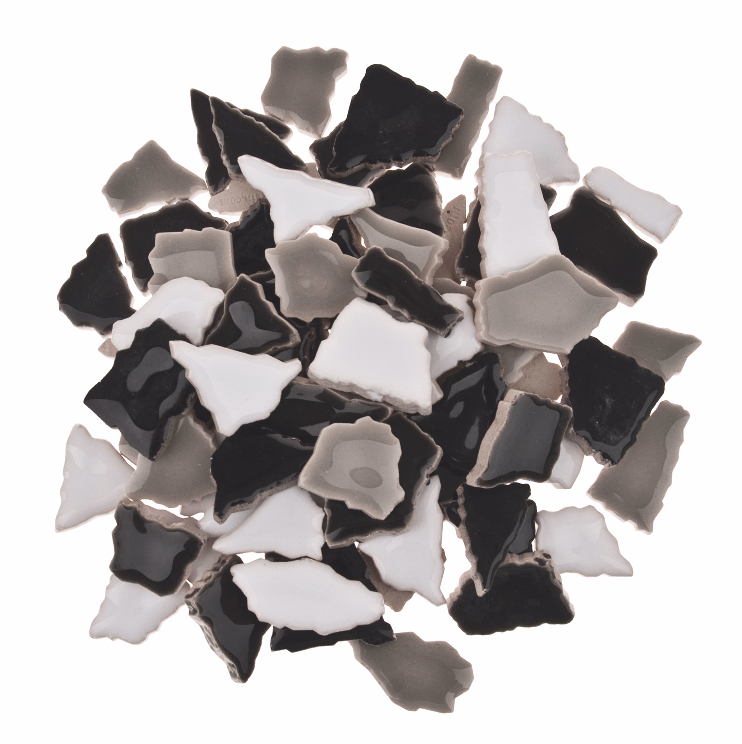 Flip-Keramik, 500 g schwarz/weiß (7 mm)