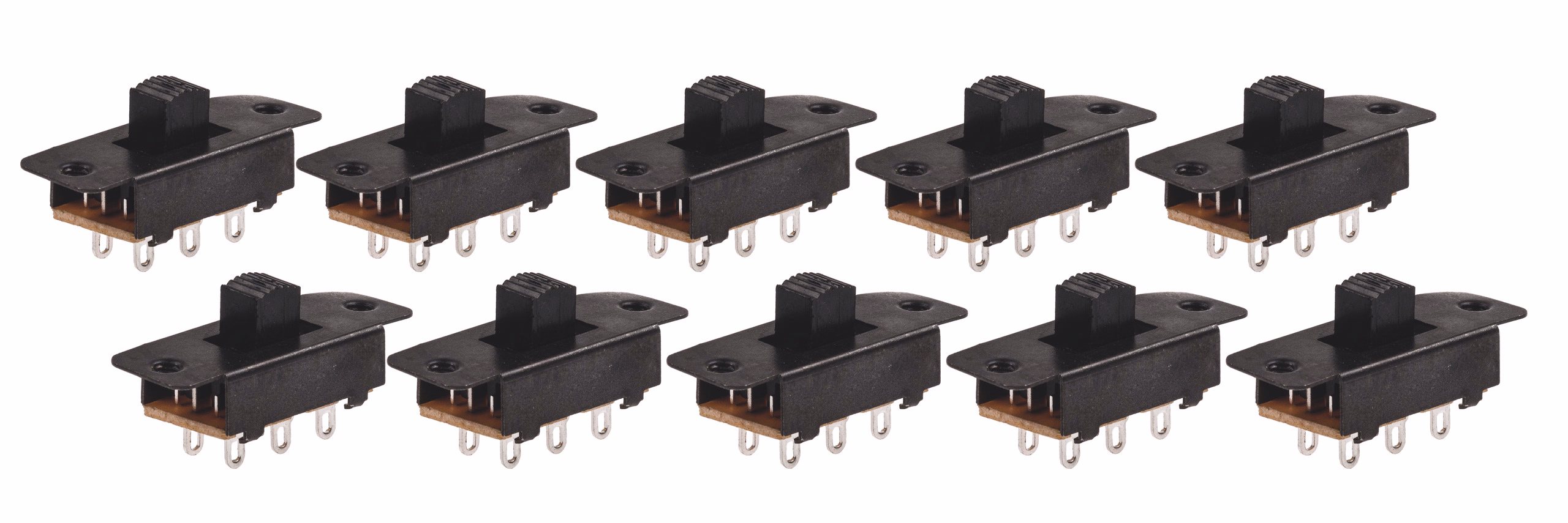 Mini schuifschakelaars, 10 stuks