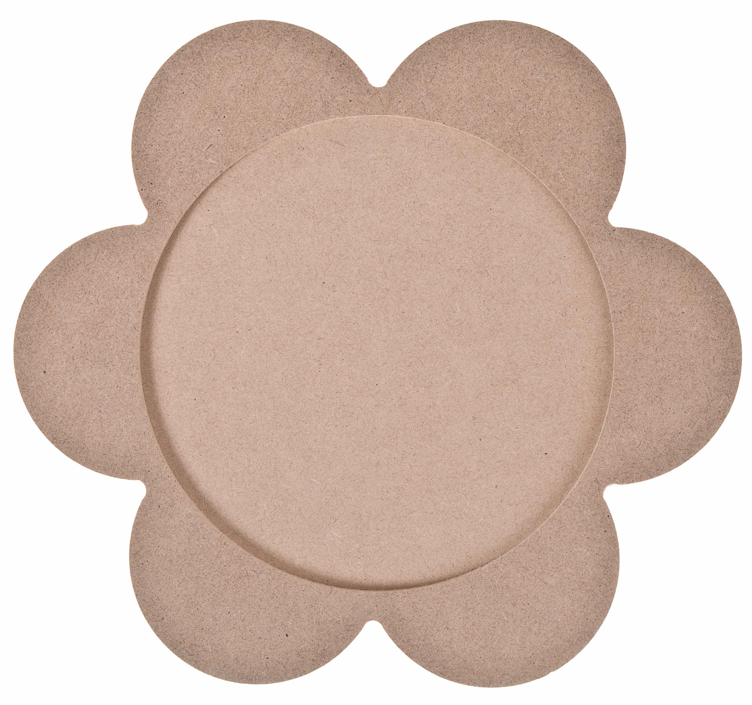 Houten bloem (21 cm) 2-delig