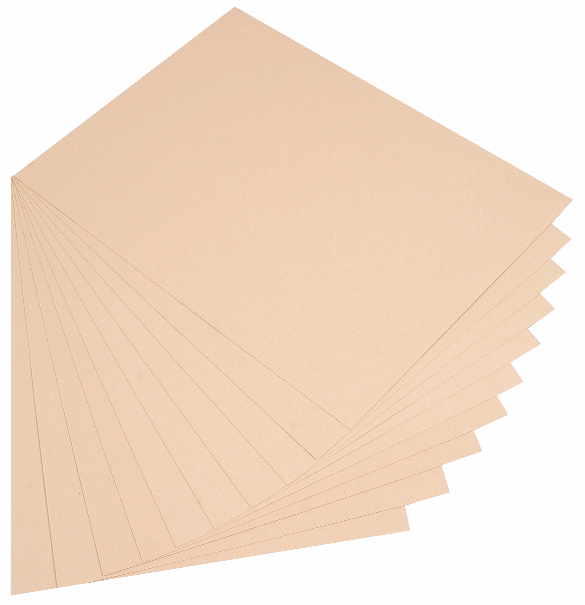 Tonkarton, 10 Bogen chamois (50 x 70 cm)