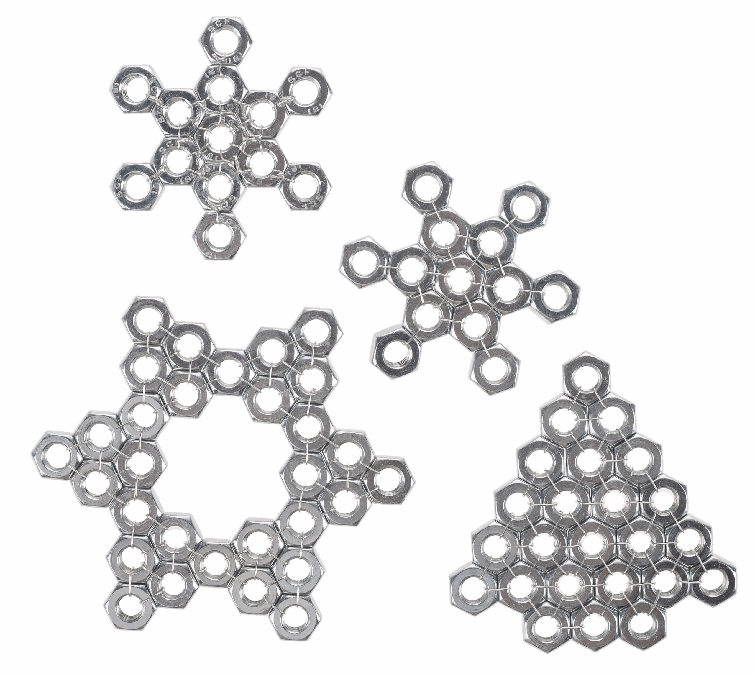 OPITEC Winterdekorationen aus Muttern M10