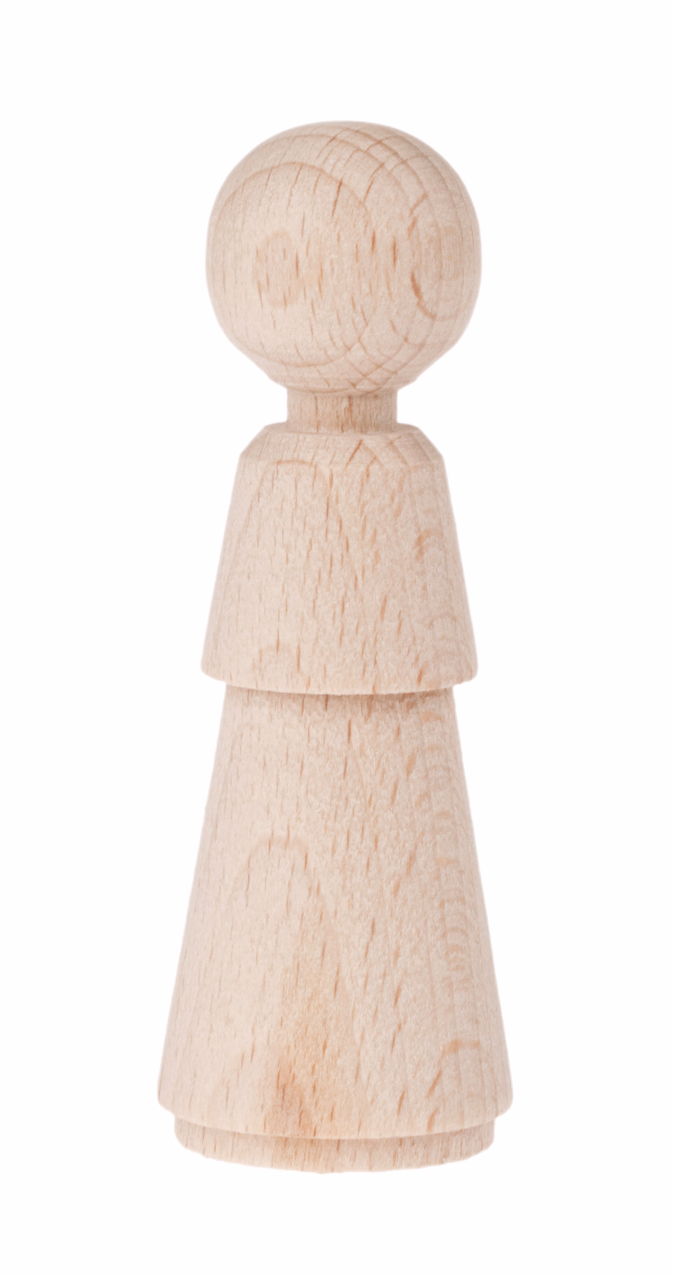 Figurine en bois, Diam. tête: 20 mm, ...,