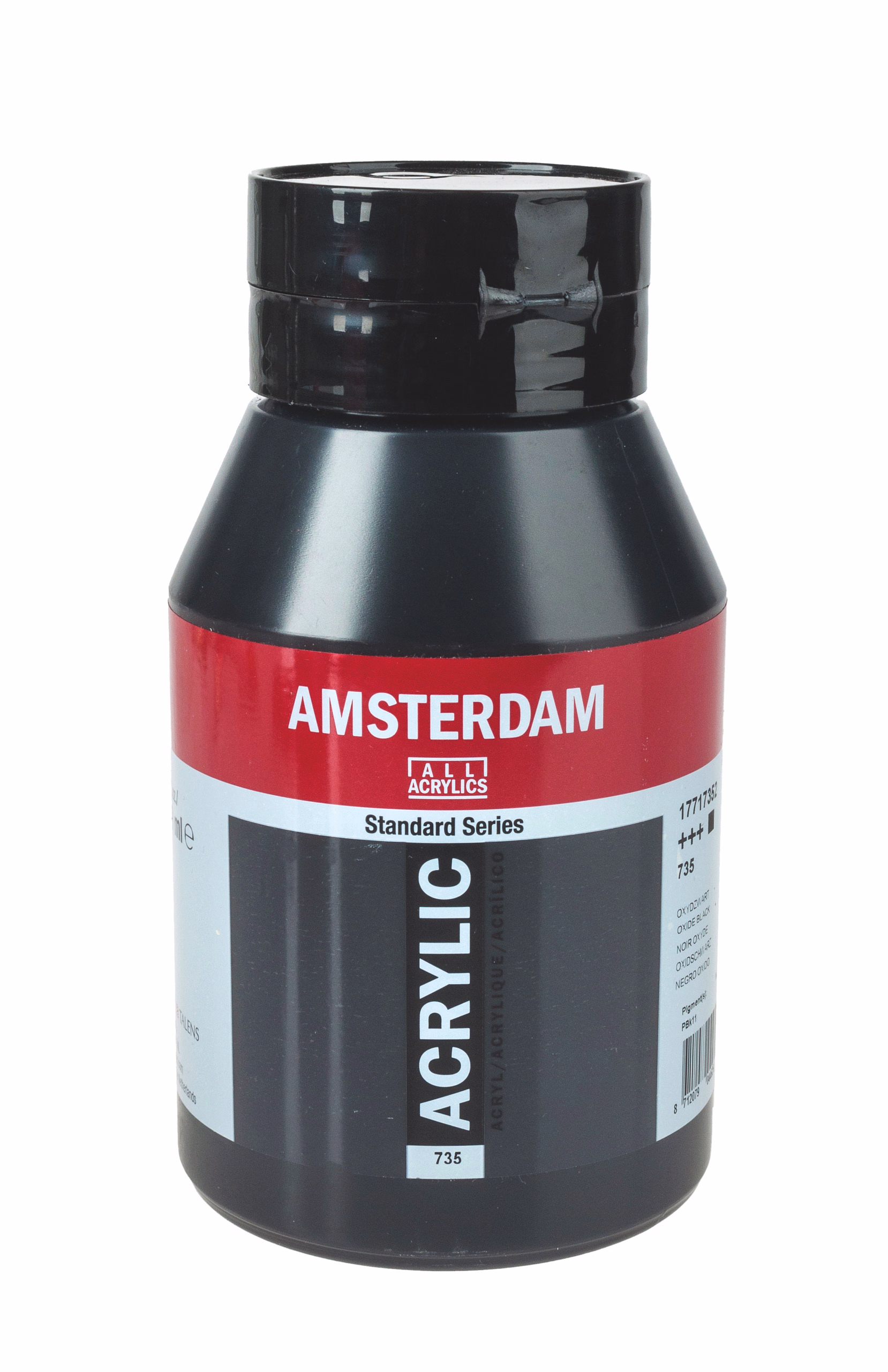 Amsterdam Acrylfarbe, 1000 ml oxidschwarz