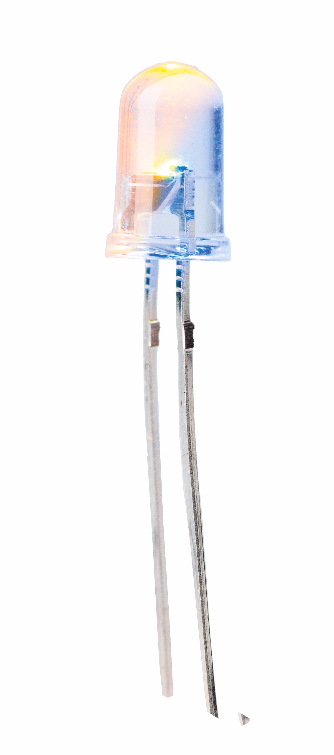 Knipper LED's Duo (5 mm) geel/blauw, 10 stuks