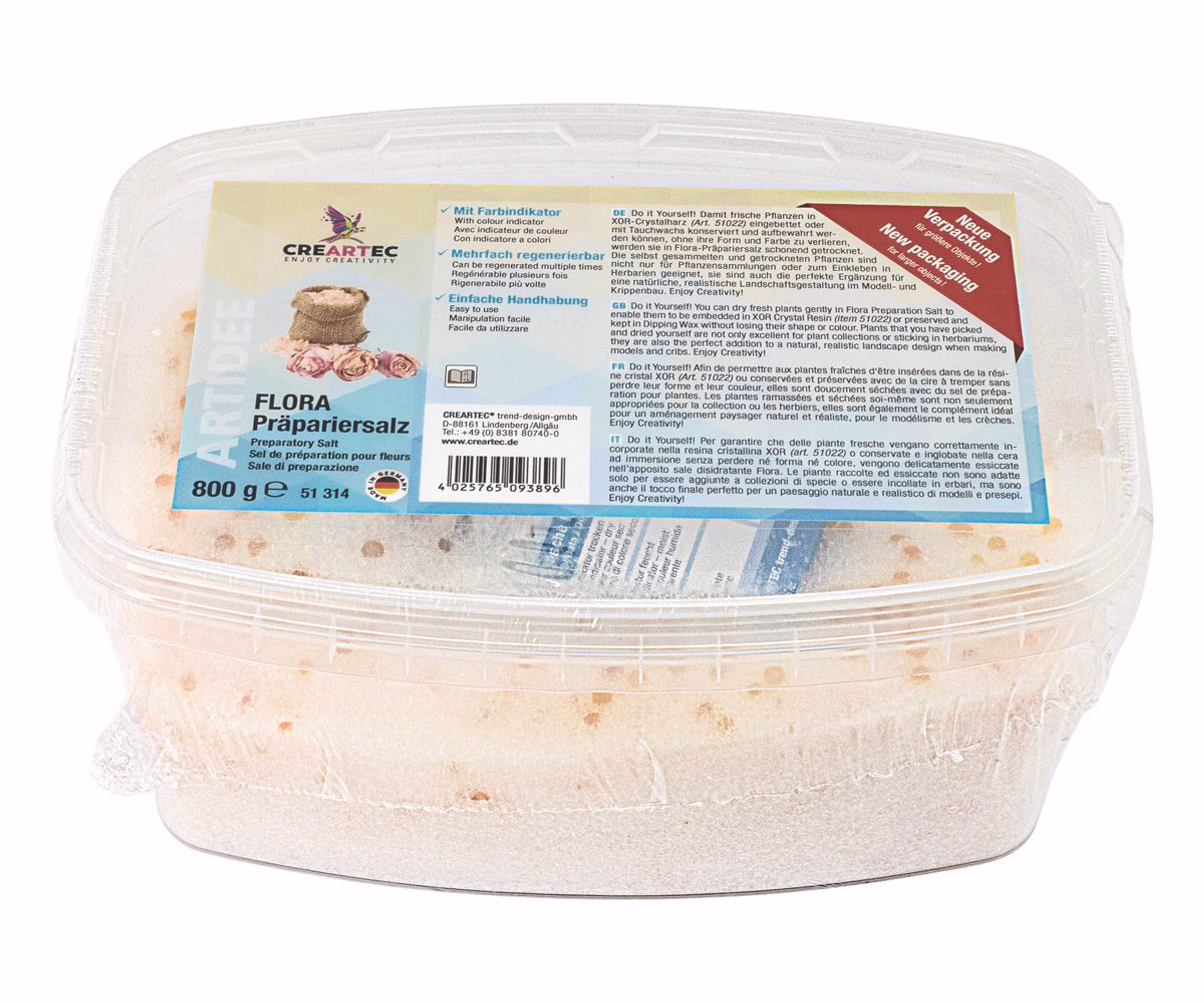 CREARTEC Sal de preservación (800 g)