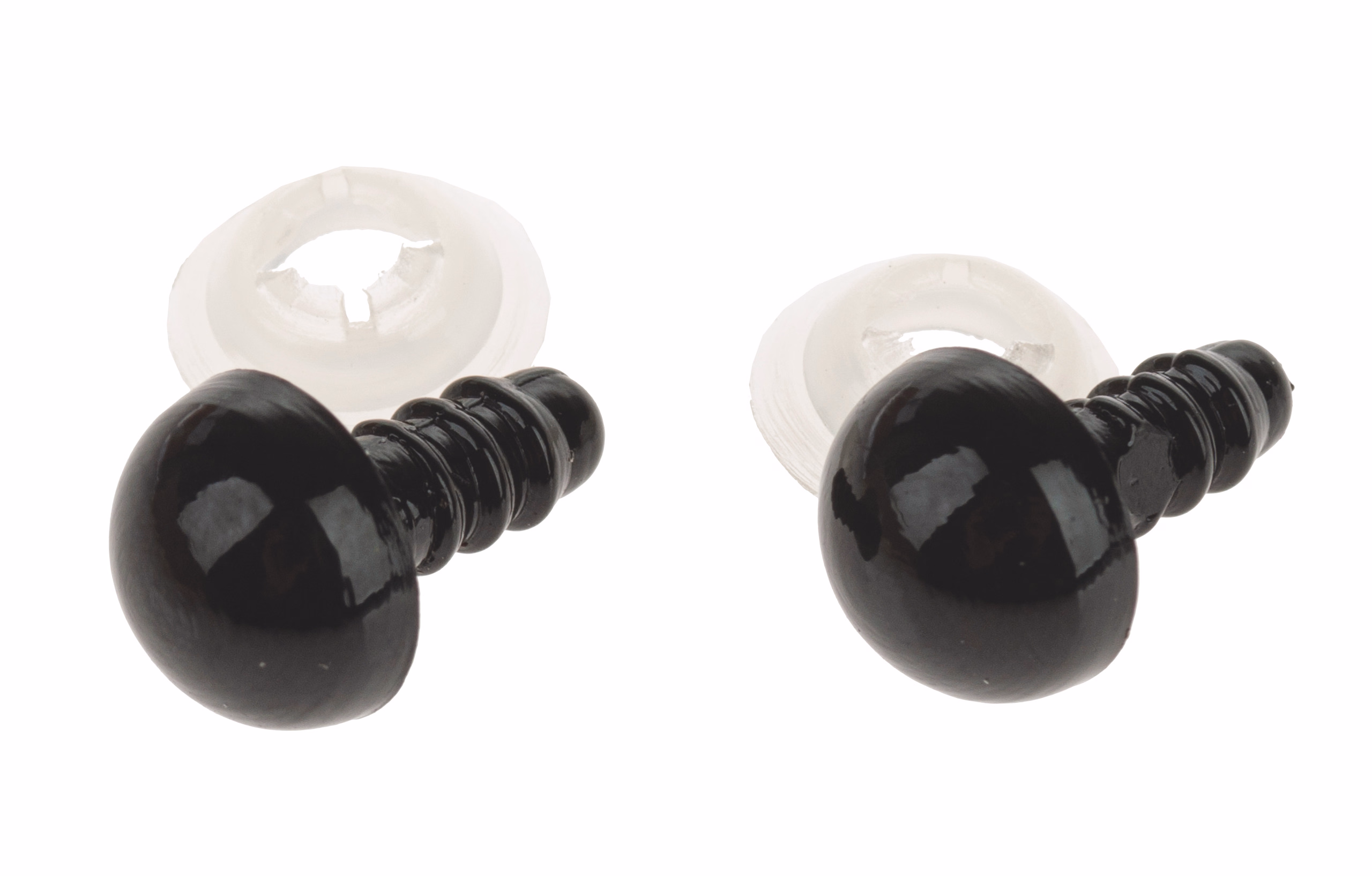 Sicherheitsaugen (8 mm), 10 Stück schwarz