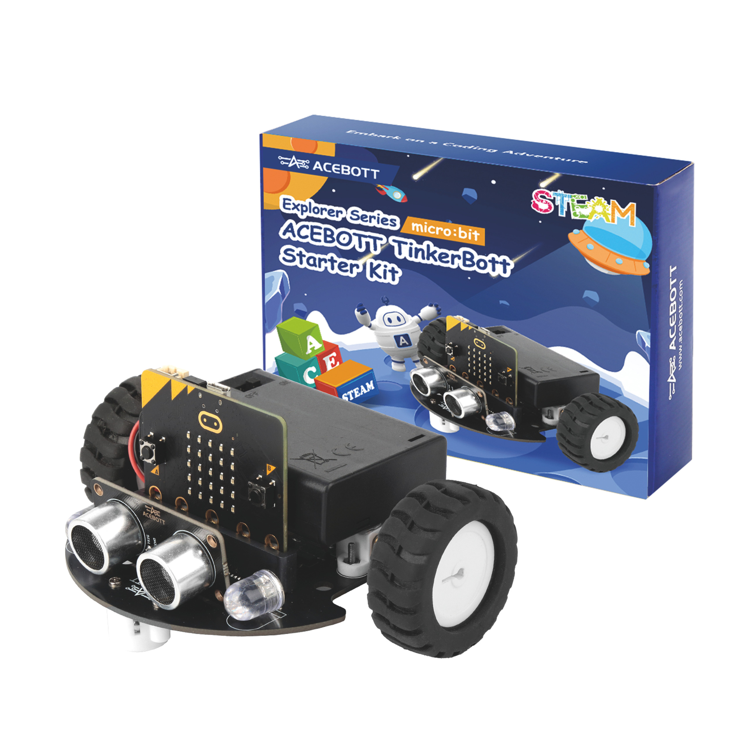 ACEBOTT TinkerBott coche microbit (con Microbit)