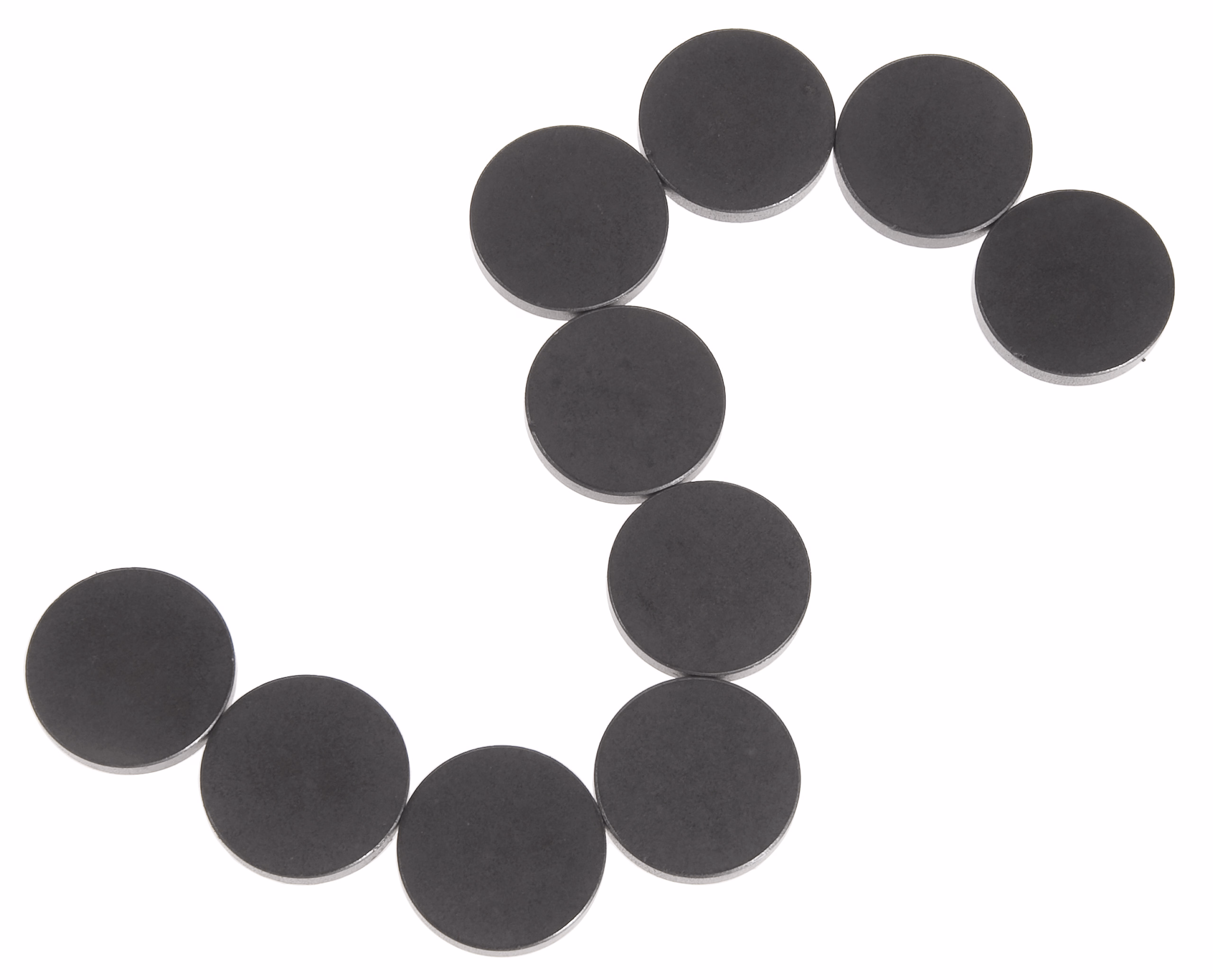 Aimants ronds , Forme en disq..., 10 pièces