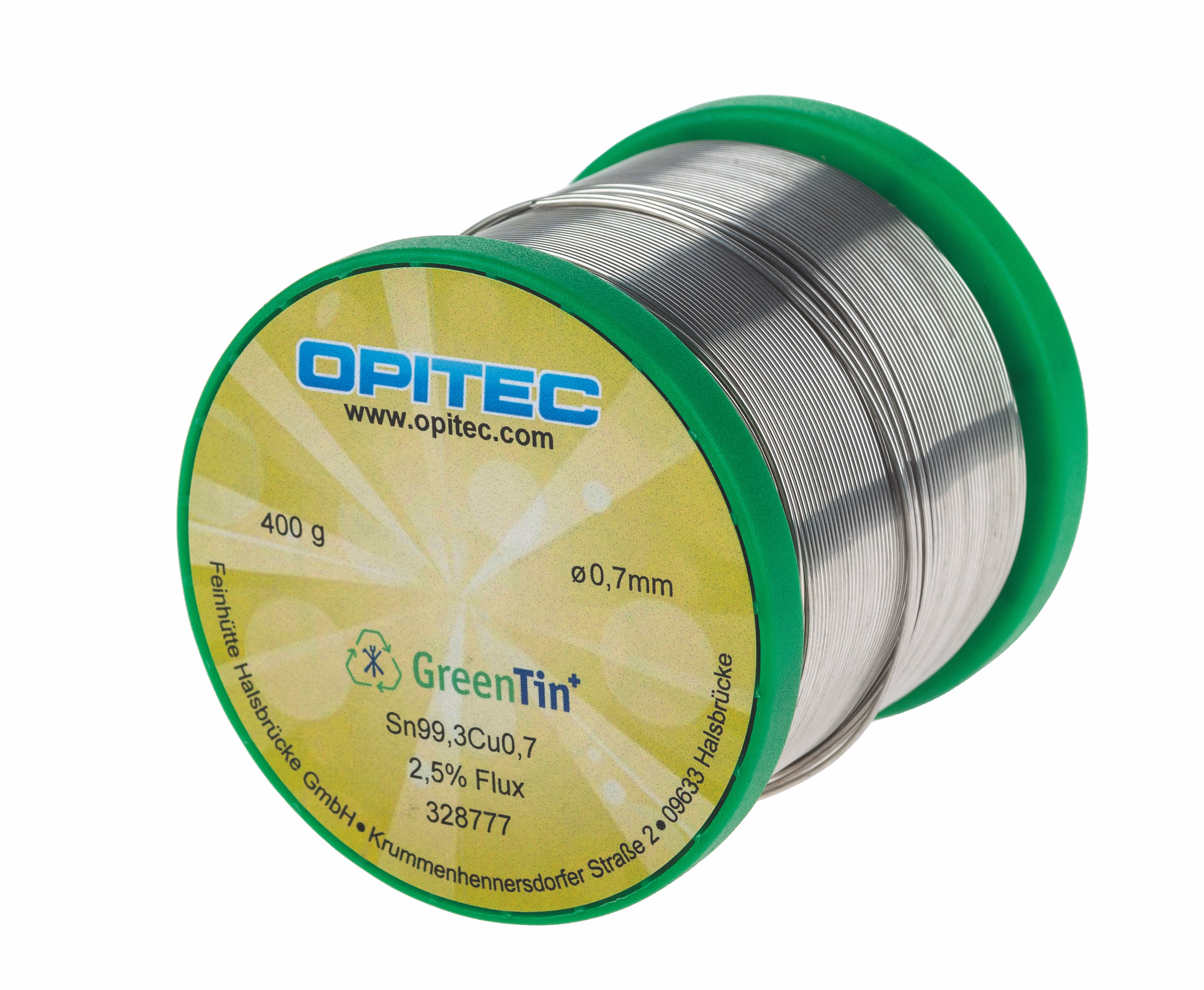 OPITEC Elektroniklot, Sn99,3Cu0,7, 0,7 mm, 400 g