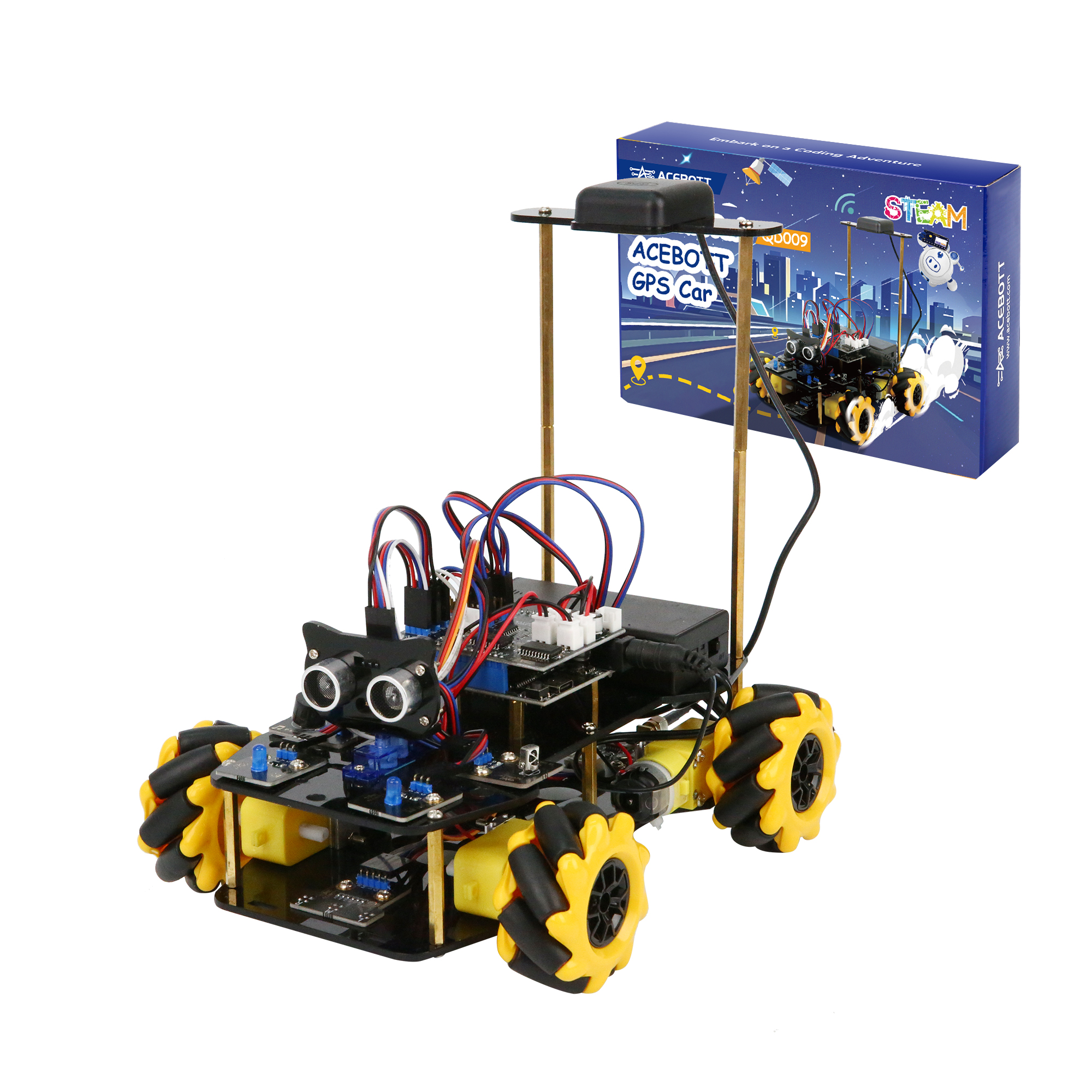 Acebott GPS Expansion Pack uitbreiding voor Basic Smart Cart Starter Kit