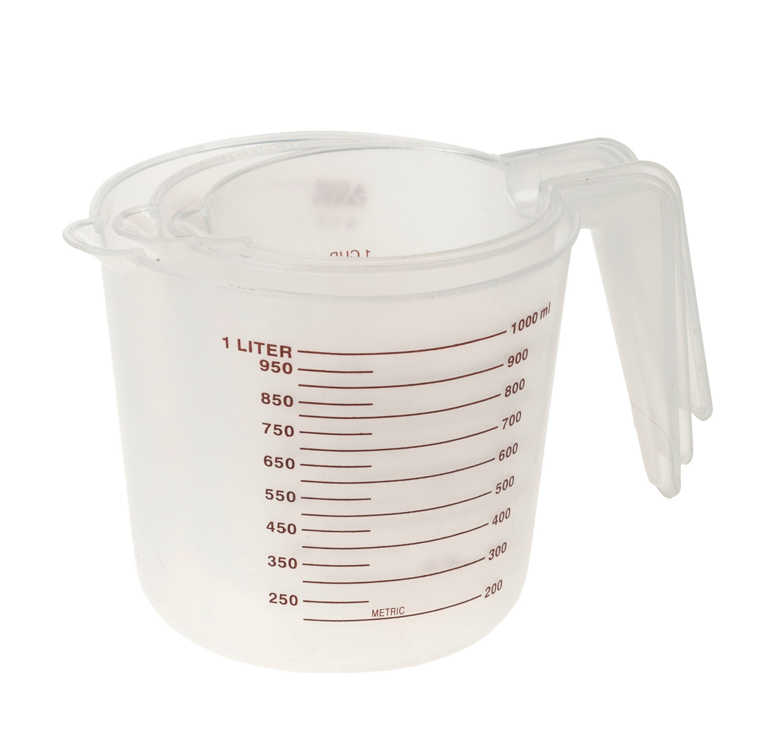 Misurini Graduati Vetro YAYODS Set 6 Misurini In Vetro Borosilicato - 500 Ml, 250 Ml, 100 Ml Per