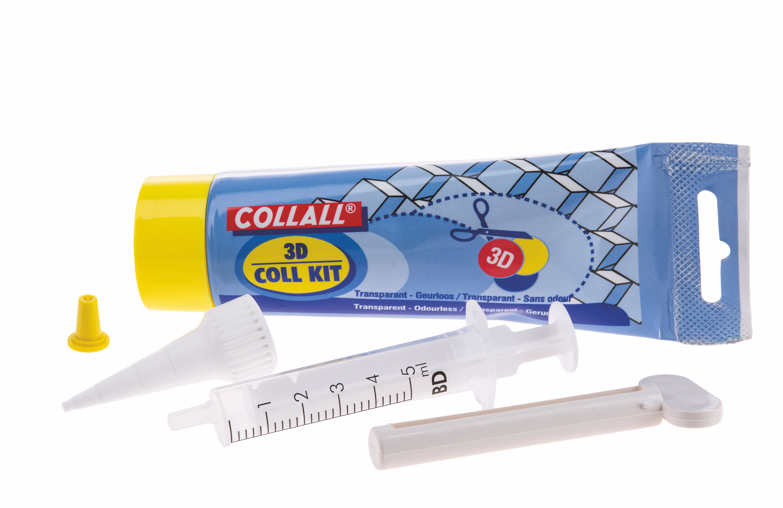 Kit 3D silicona adhesiva inodora, 80 ml