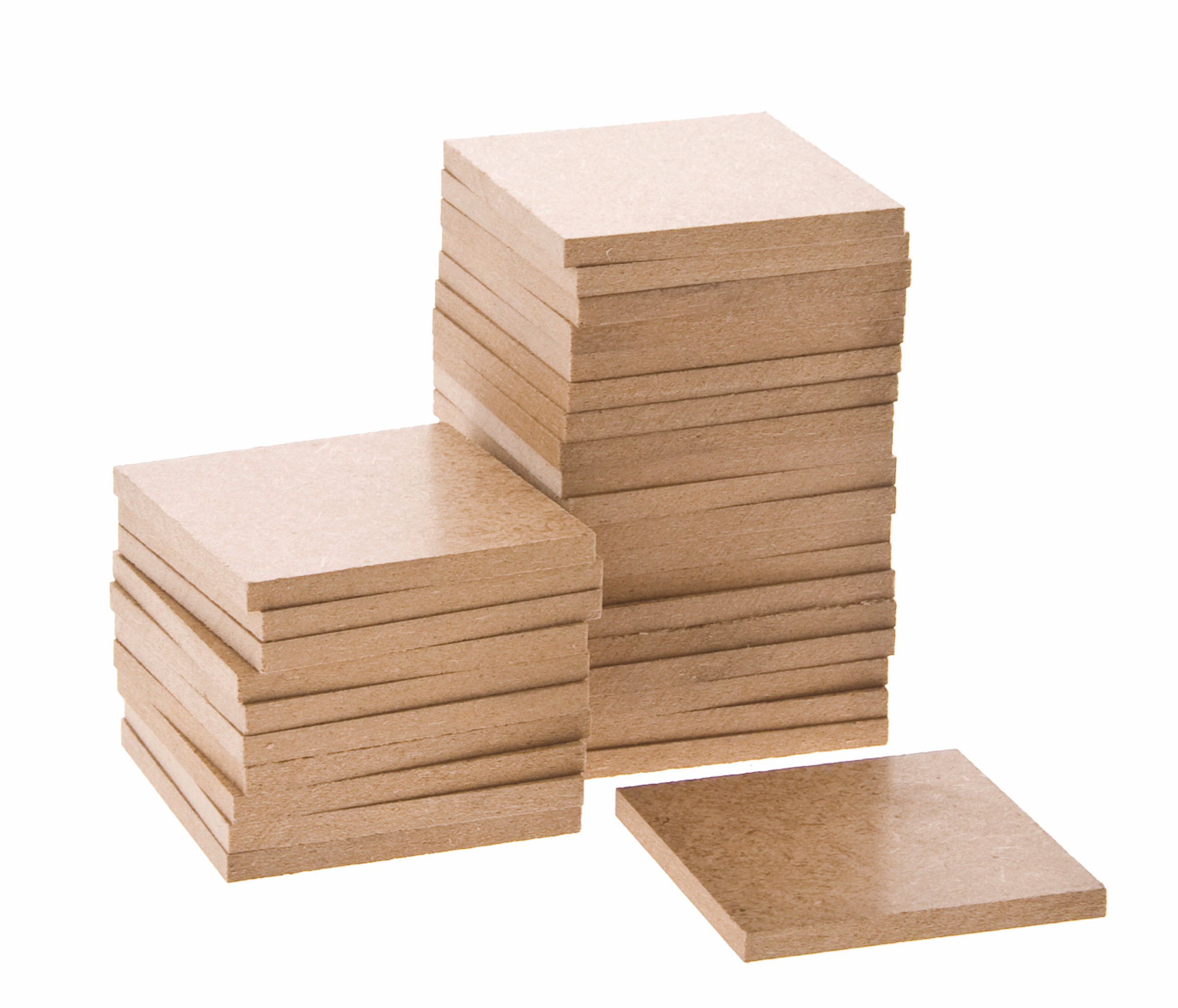 Holzquadrate, 30 Stück